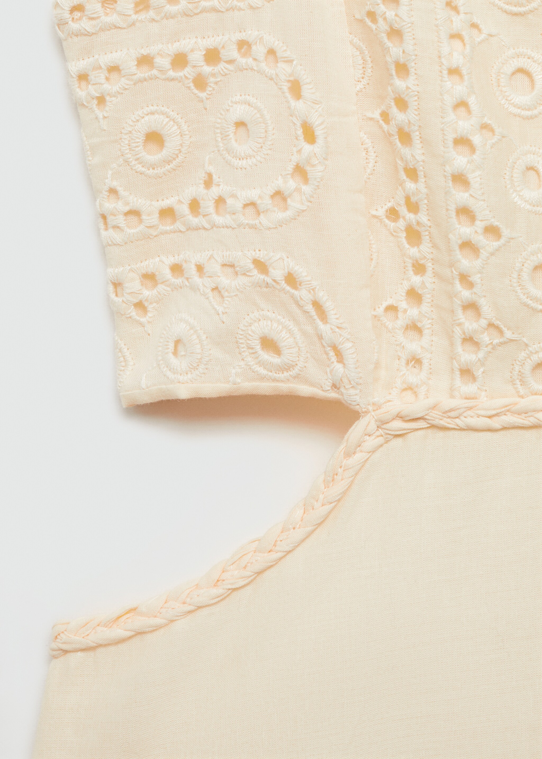 Kjole med broderi og splitt på sidene - Artikkeldetalj 8