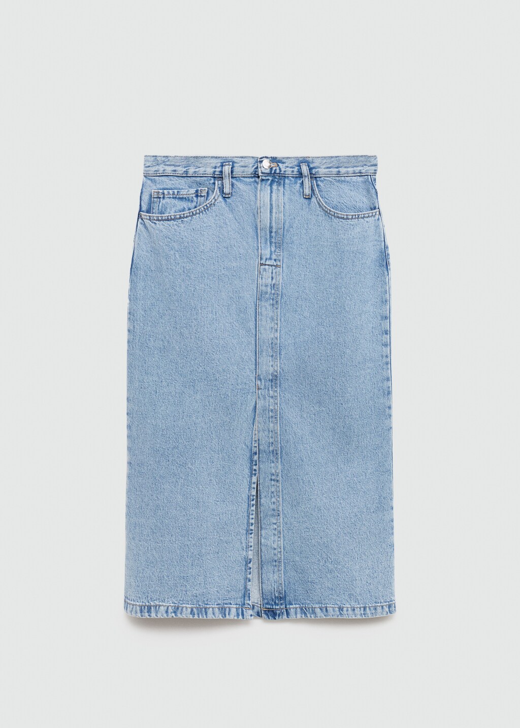 Slit denim skirt - Women | MANGO OUTLET USA
