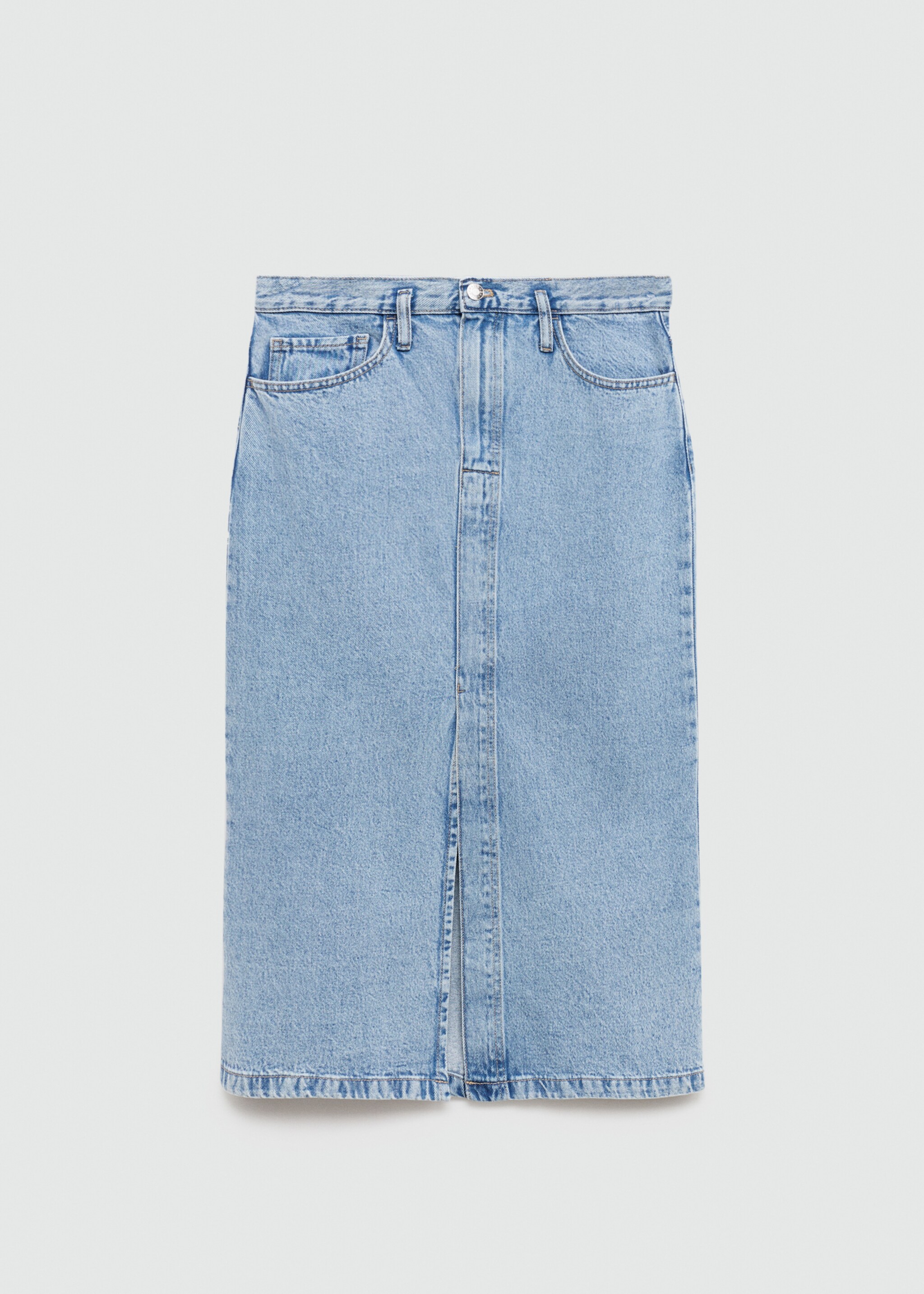 Slit denim skirt - Article without model