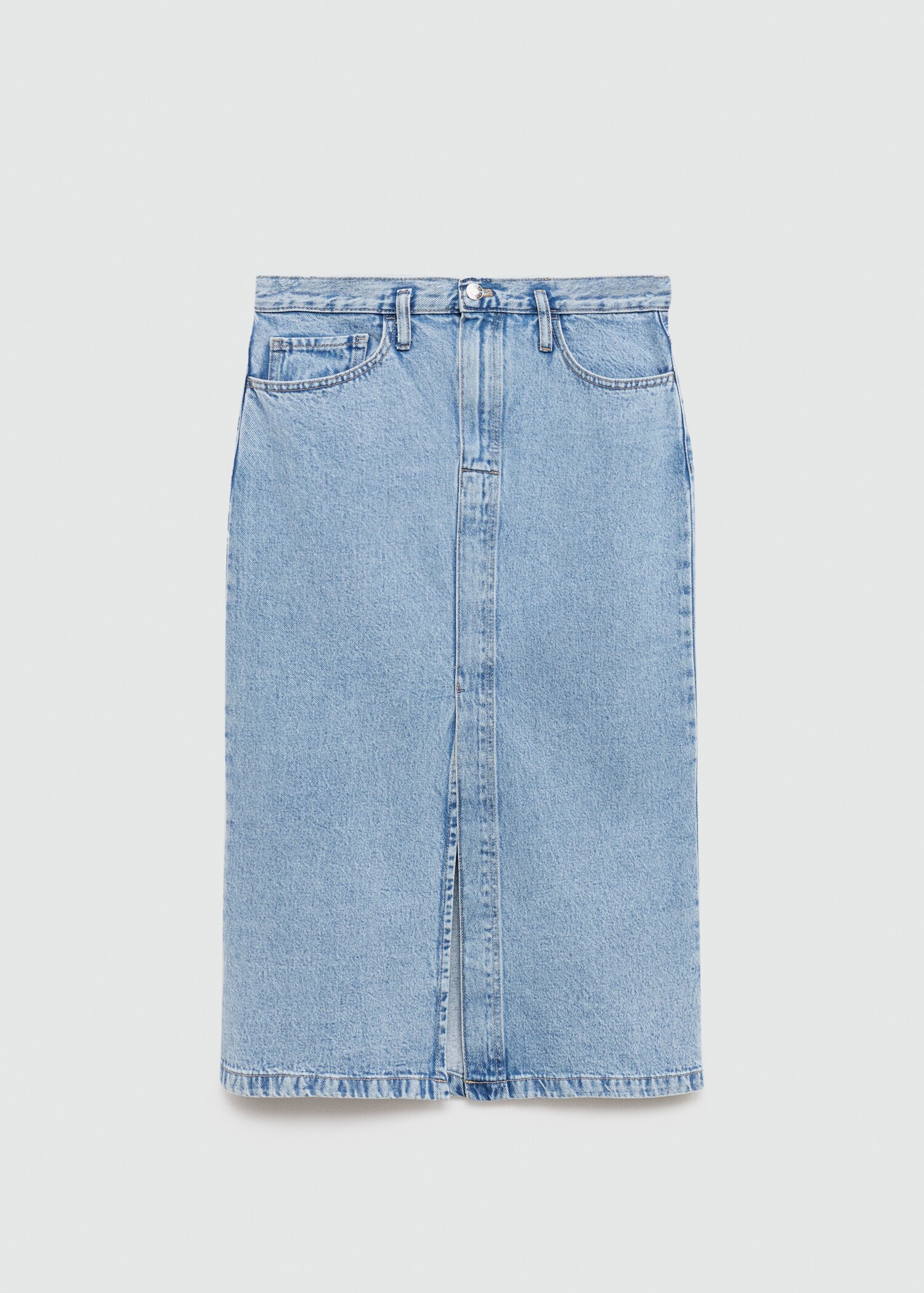 Slit denim skirt - Article without model