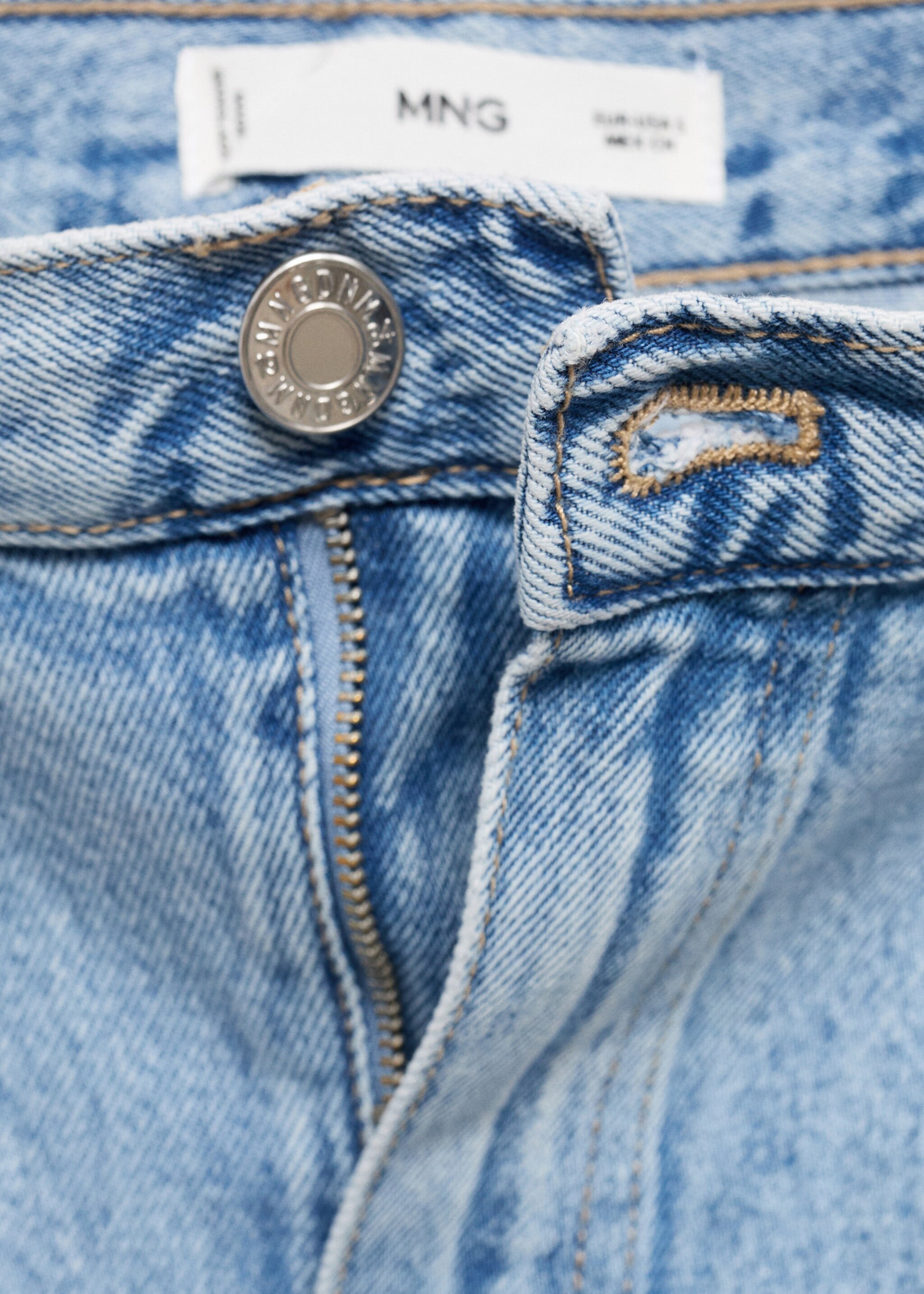 Slit denim skirt - Details of the article 0