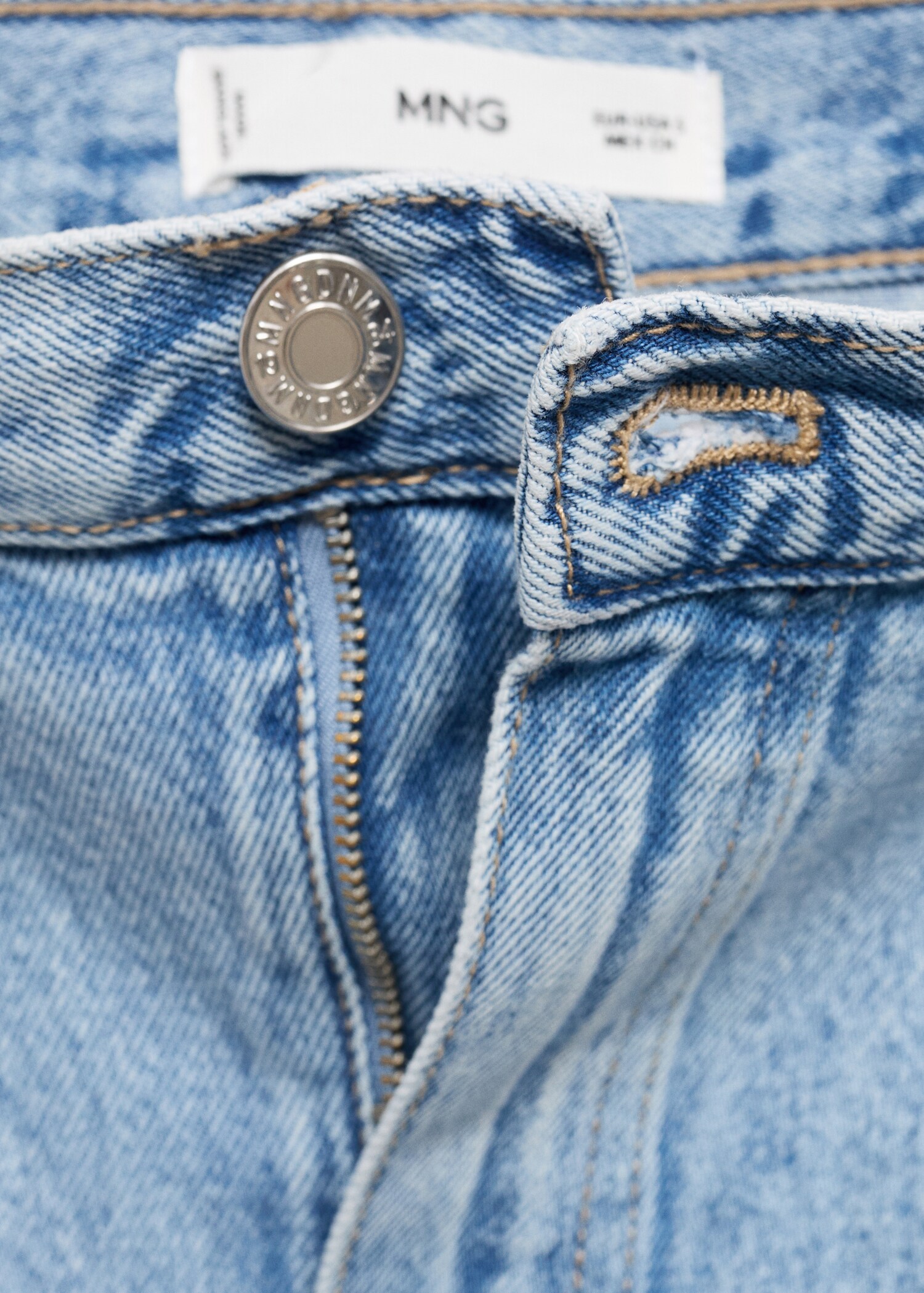 Slit denim skirt - Details of the article 0