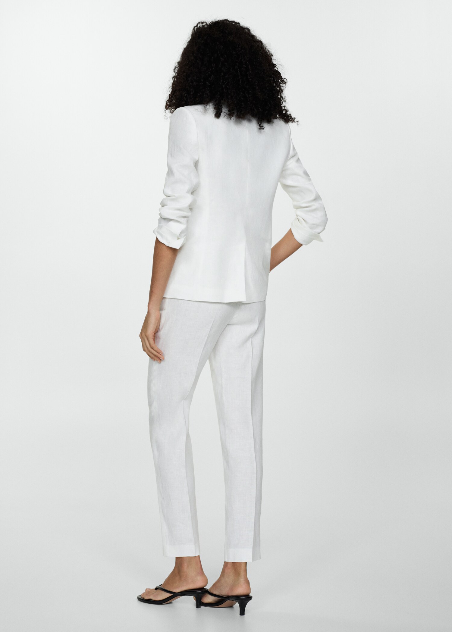 Linen suit trousers - Reverse of the article