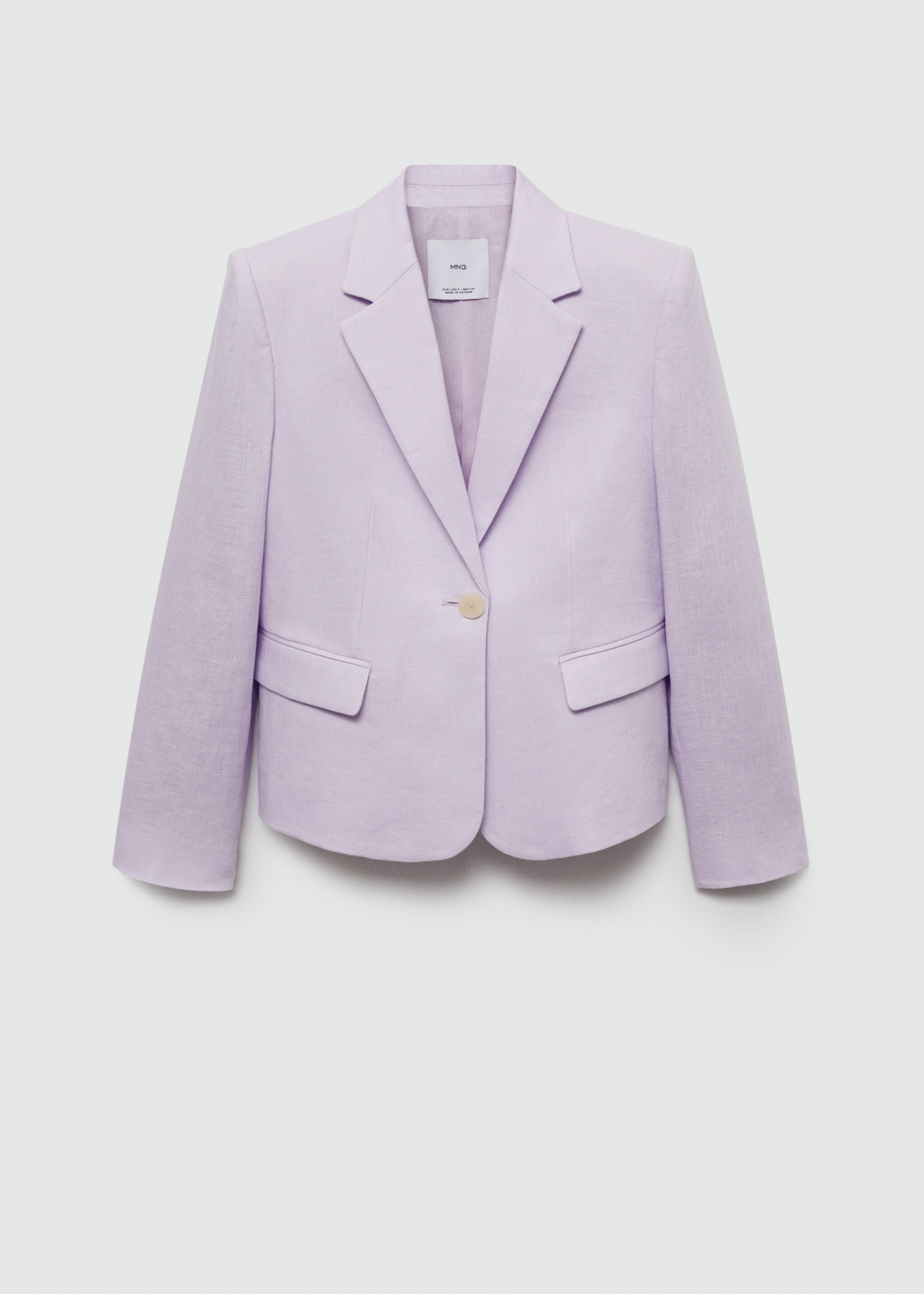 Cropped linen suit jacket - Article without model