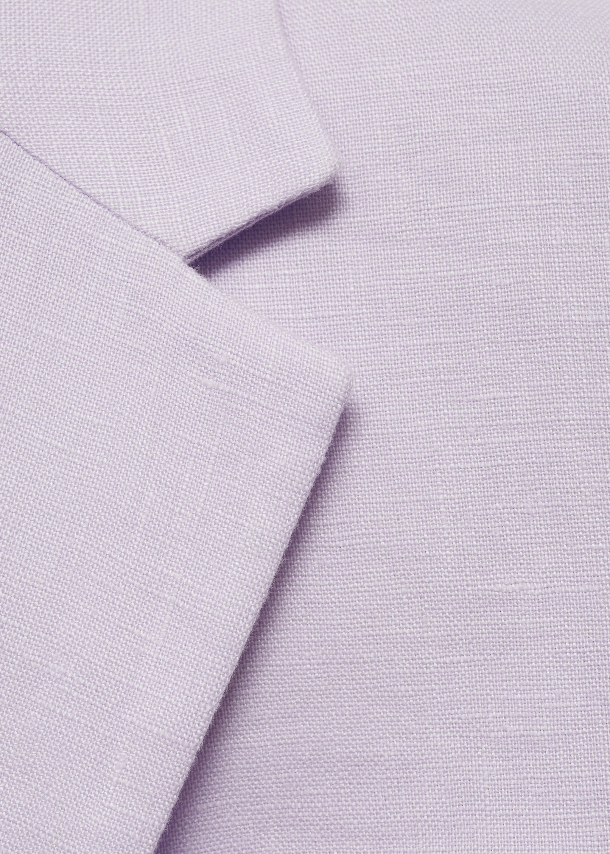 Cropped linen suit jacket - Details of the article 8