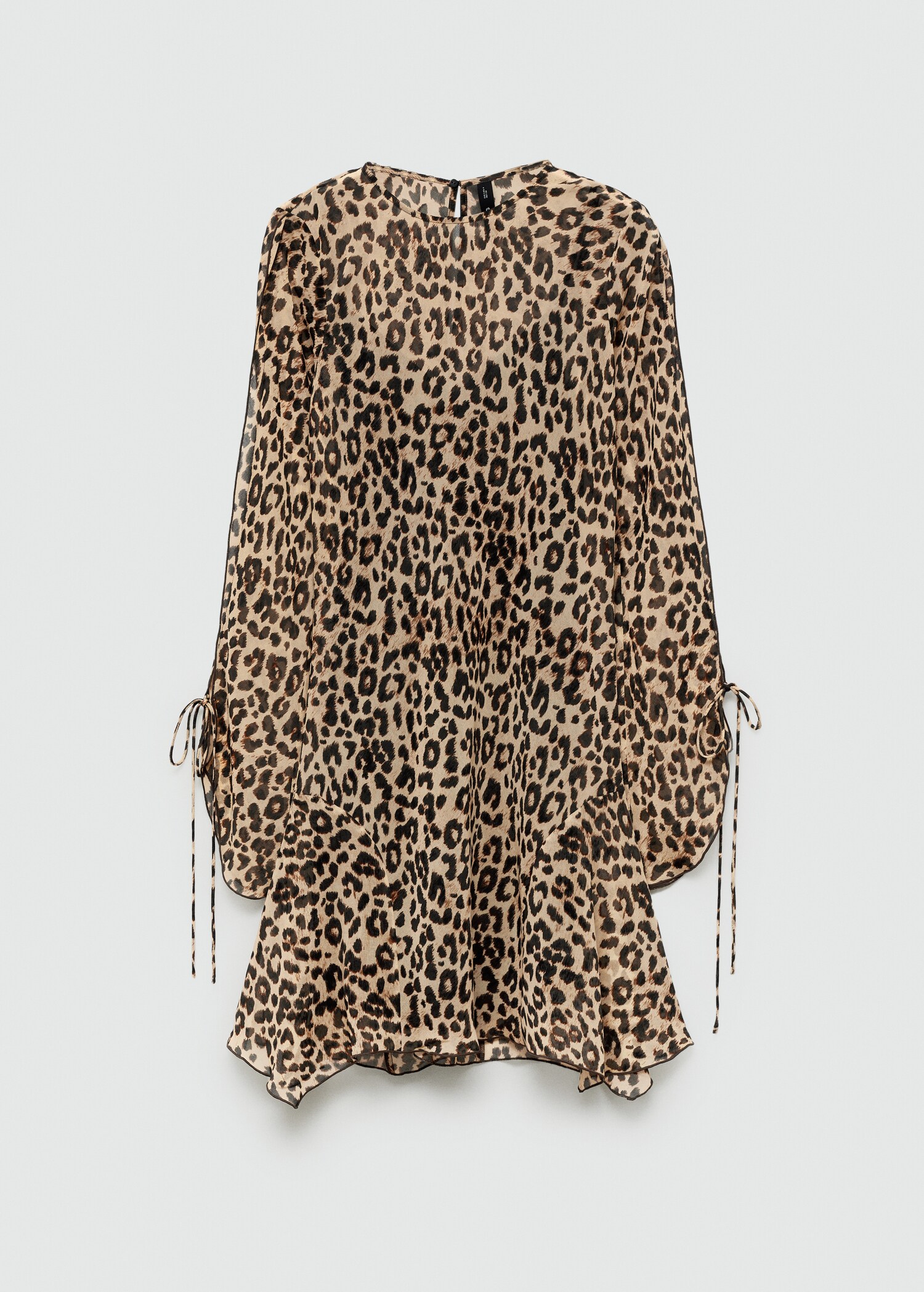 Short leopard-print dress - Article without model