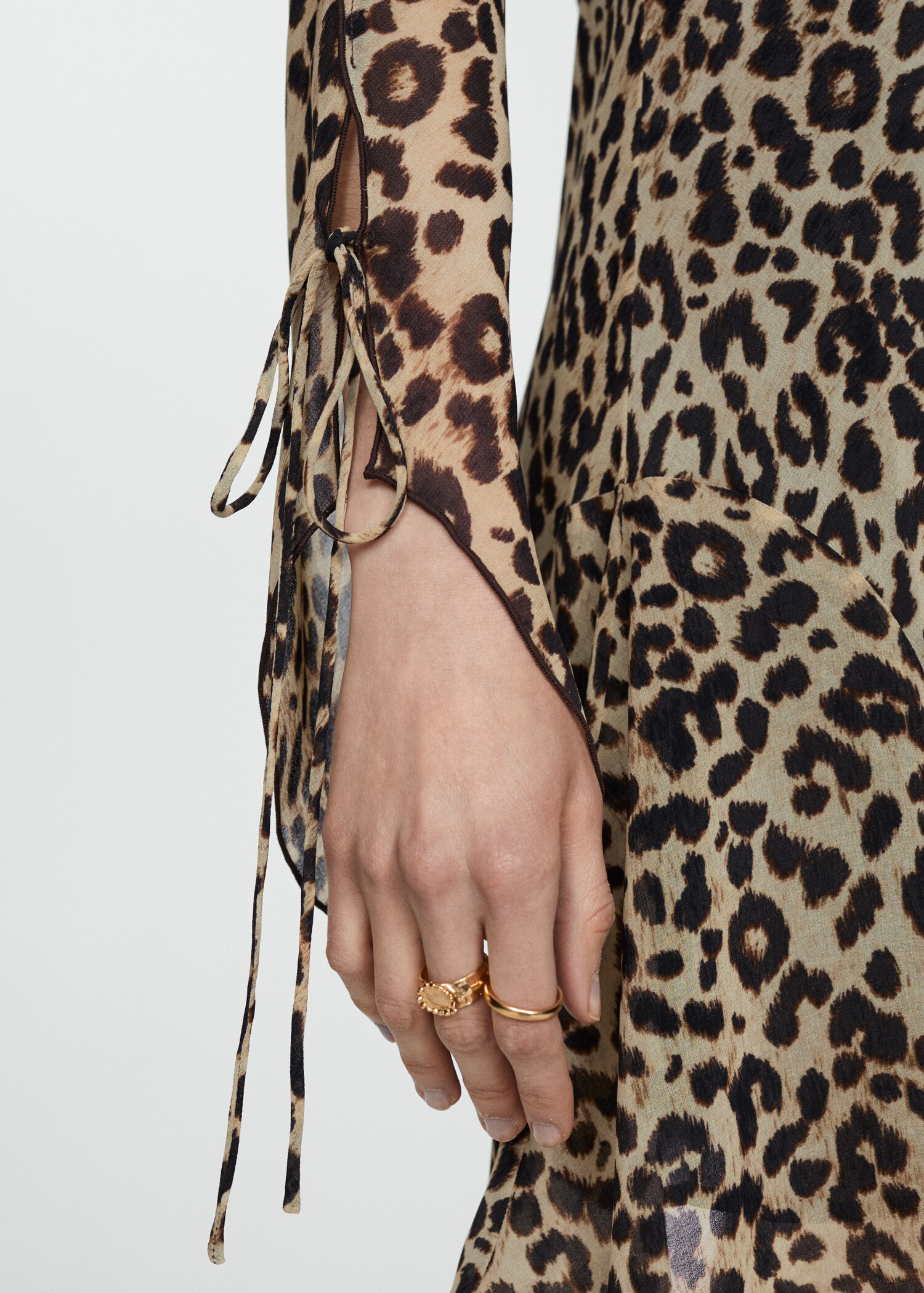 Short leopard-print dress - Details of the article 6