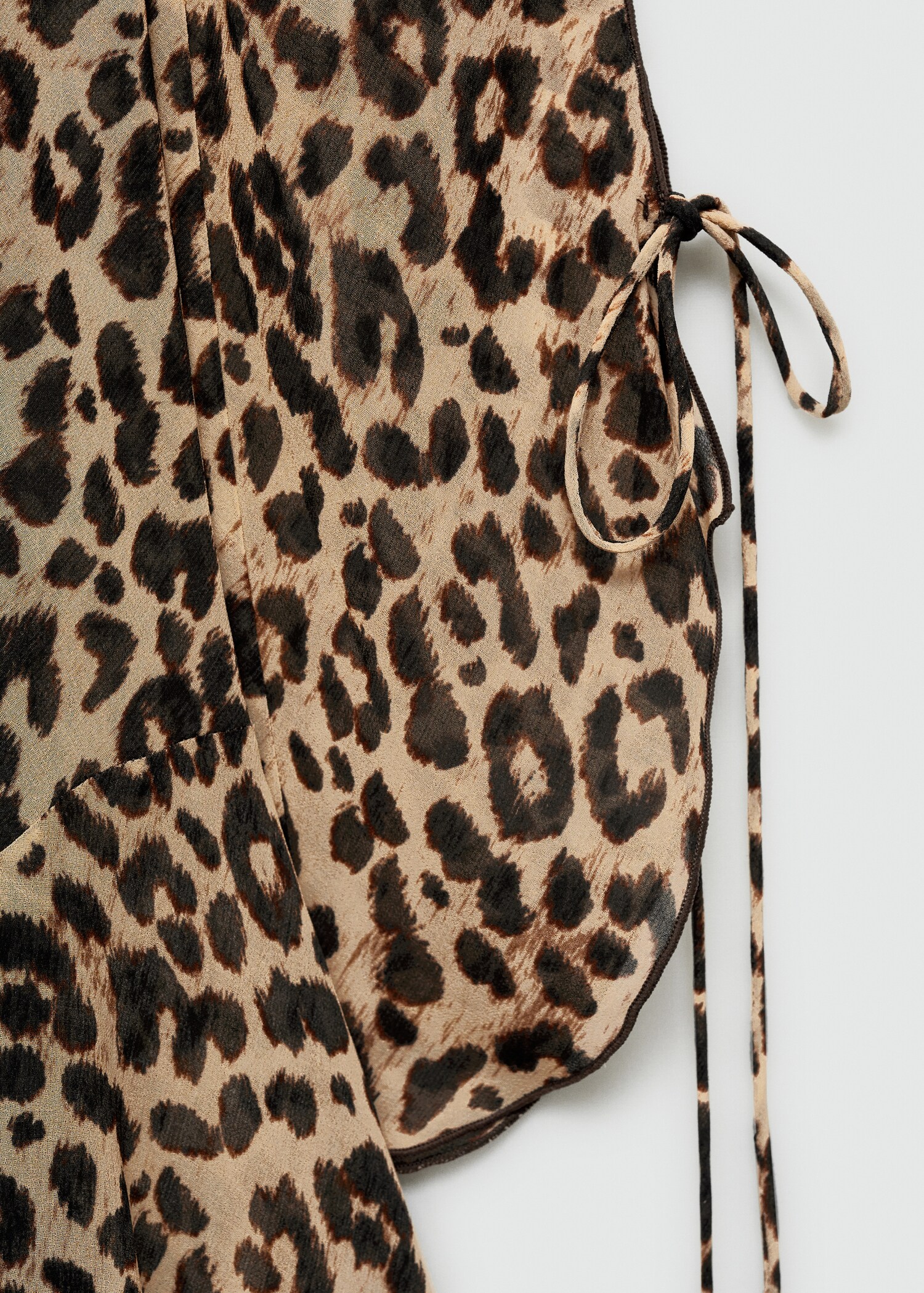 Short leopard-print dress - Details of the article 8