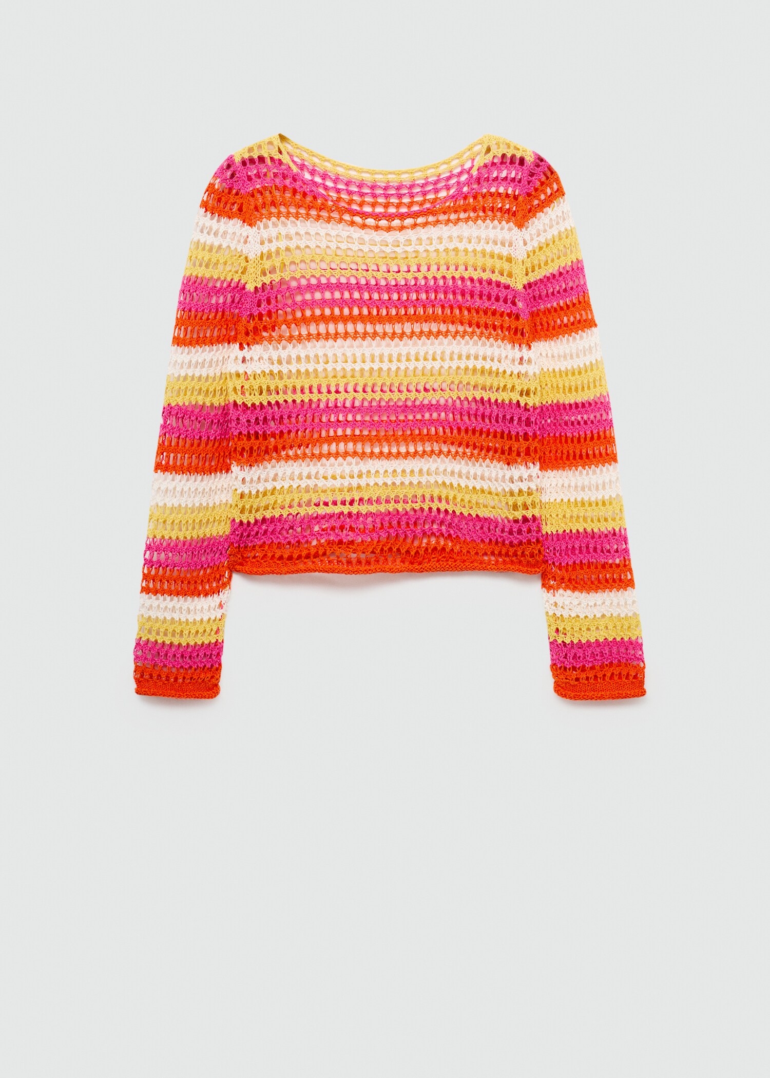 Pullover crochet combinato - Articolo senza modello
