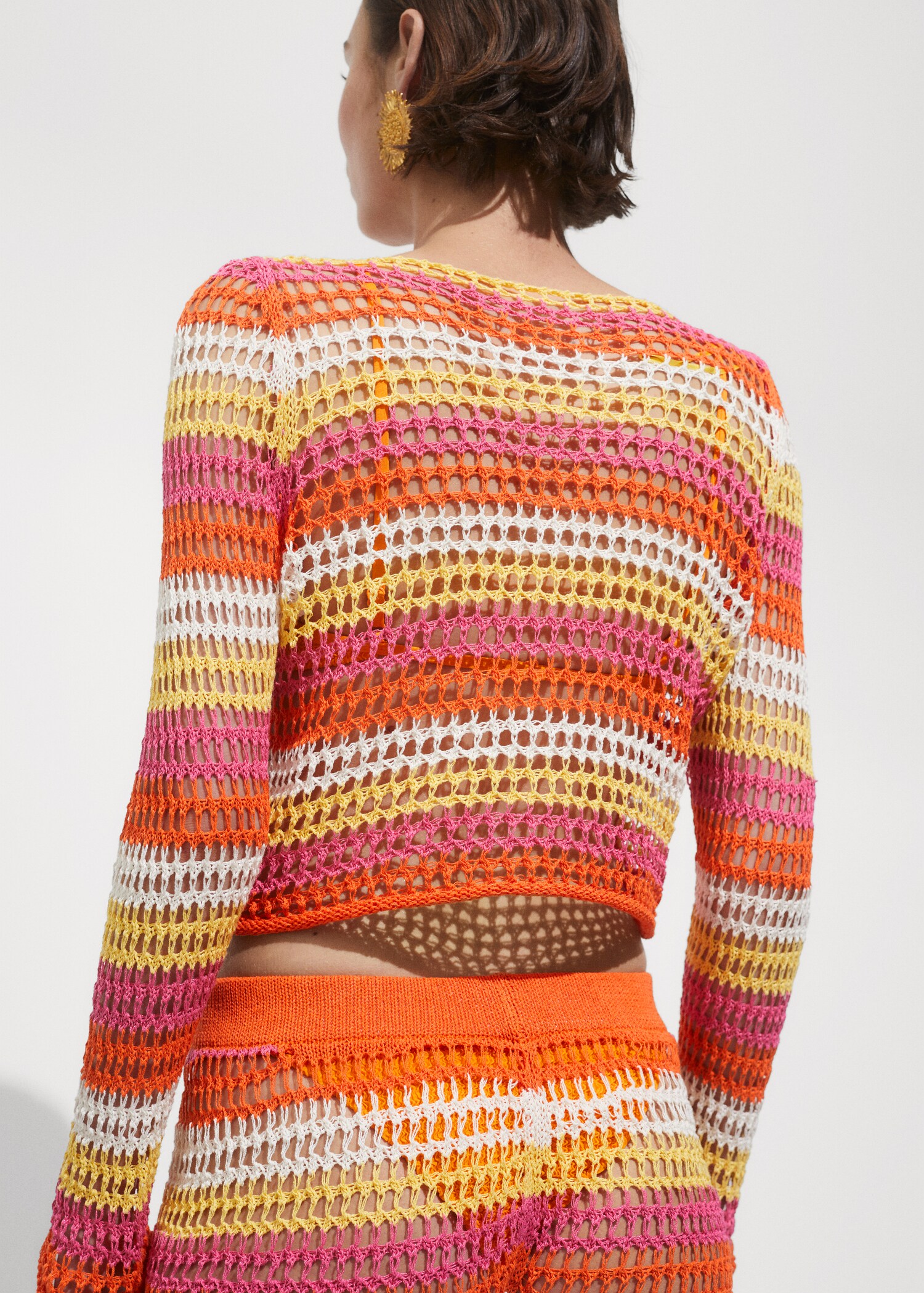 Pullover crochet combinato - Retro dell'articolo