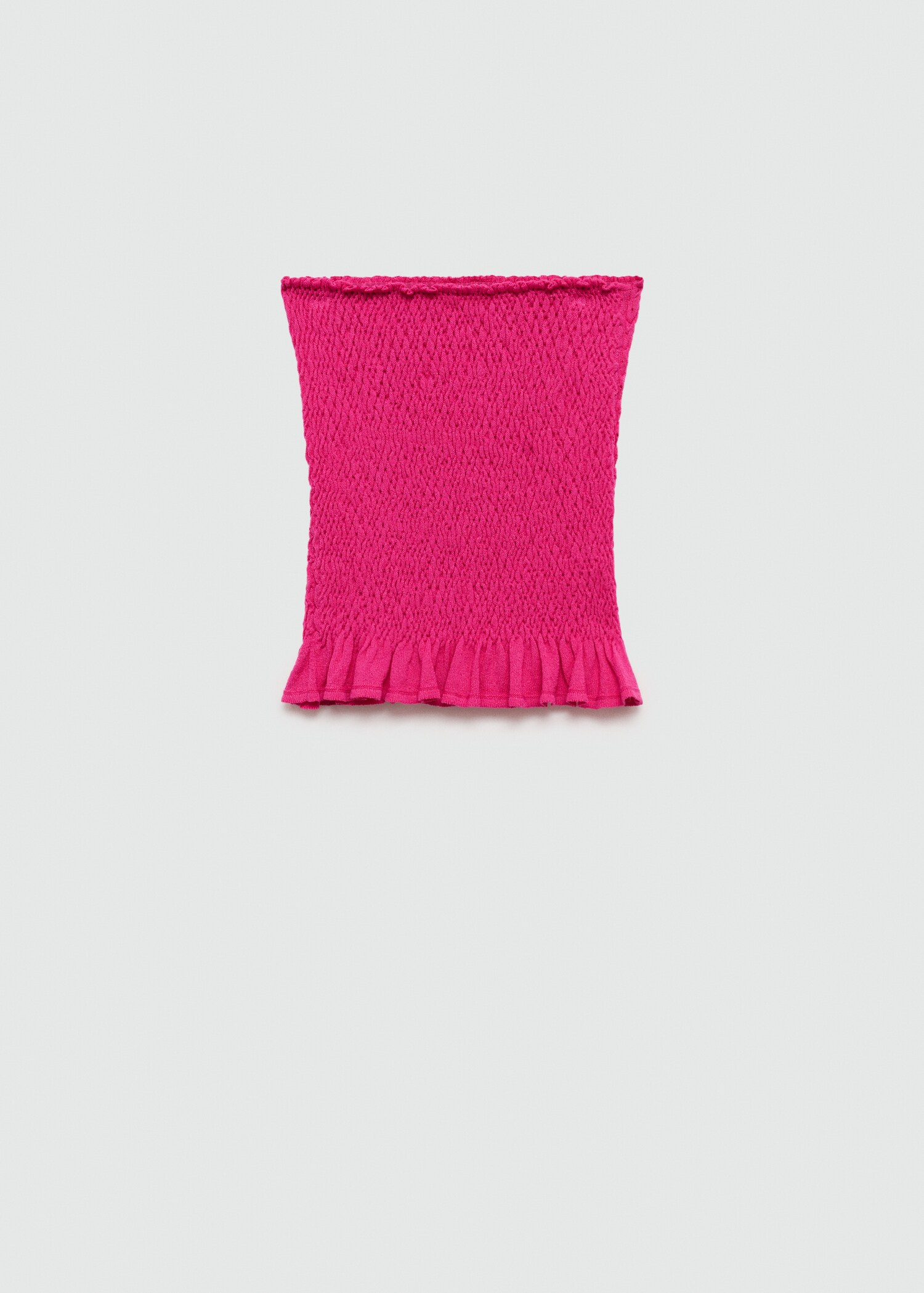 Geplooide top met ruche - Artikel zonder model