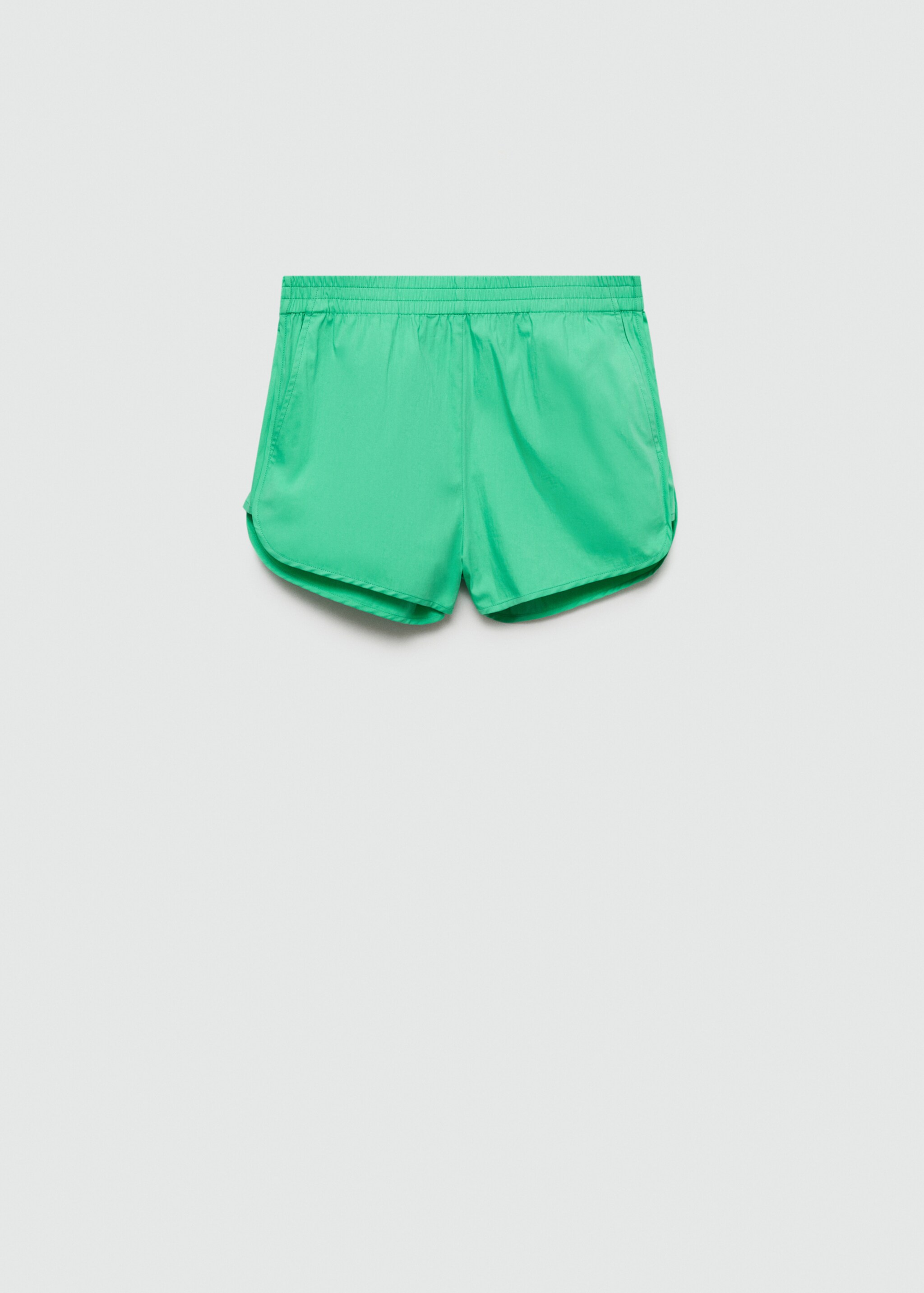 Baumwollshorts mit Stretchbund - Artikel ohne Model, Grün. Ref: 77040383-00.