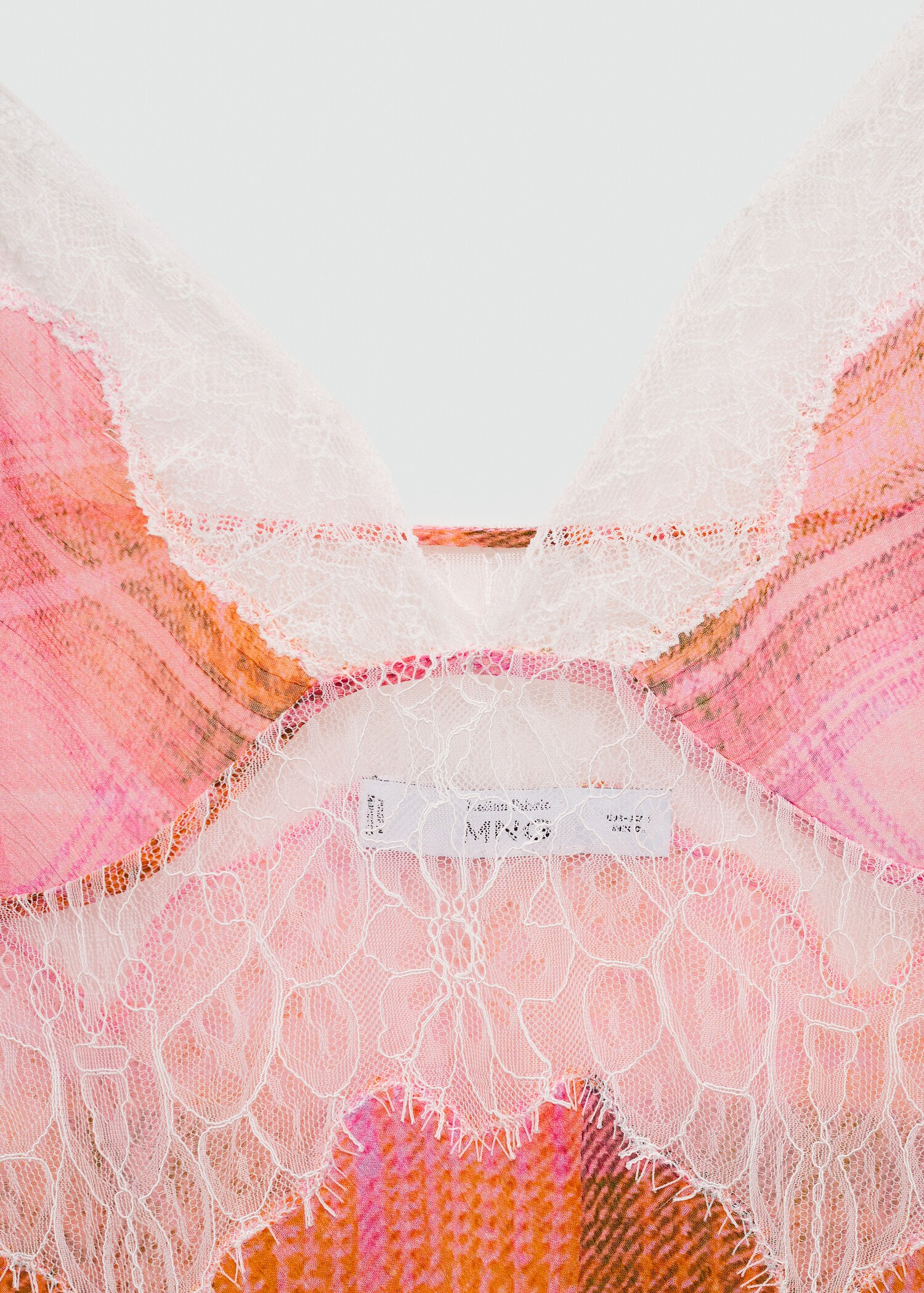 Printed lace top - Details of the article 8