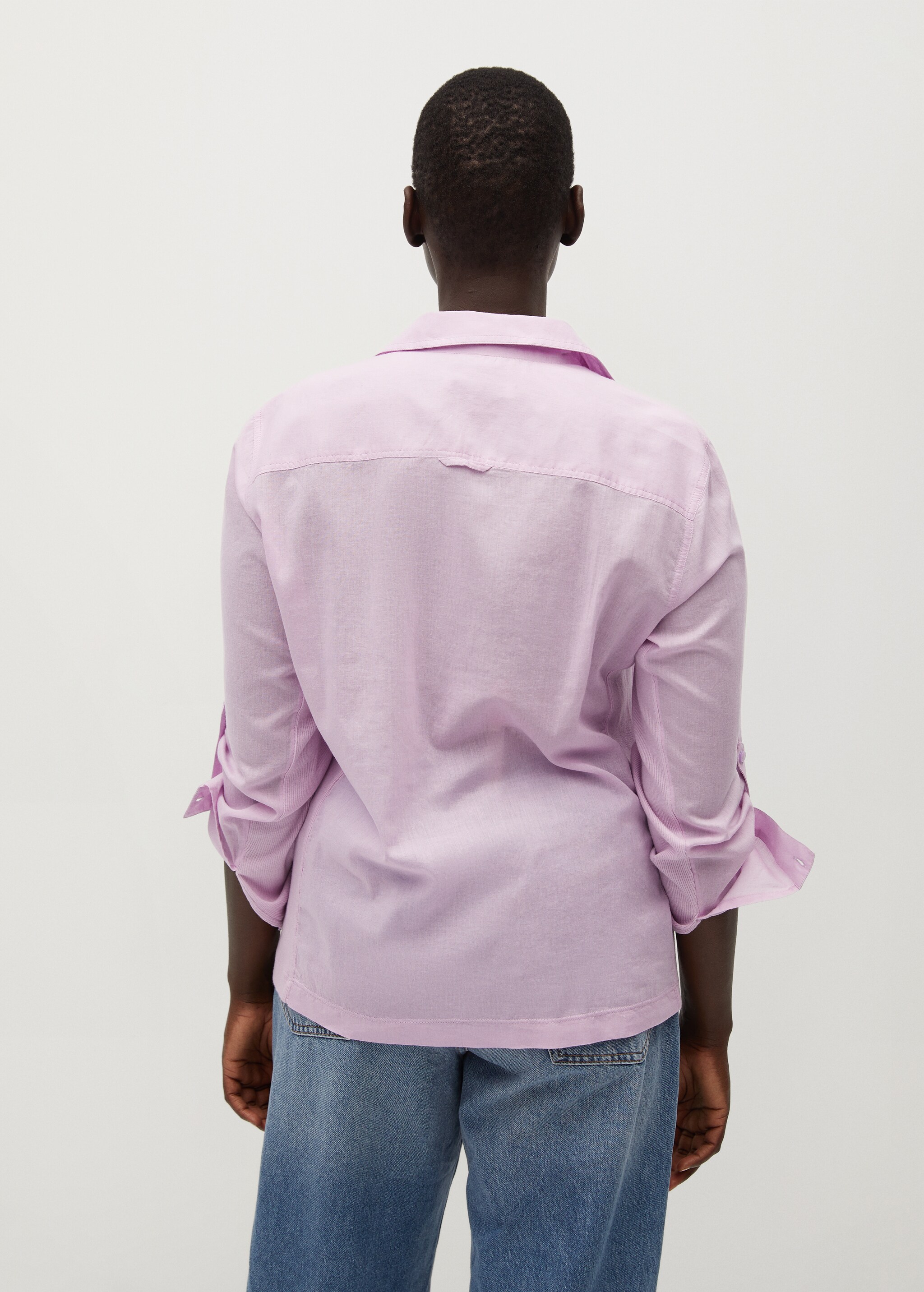 Camisa algodón combinada - Reverso del artículo