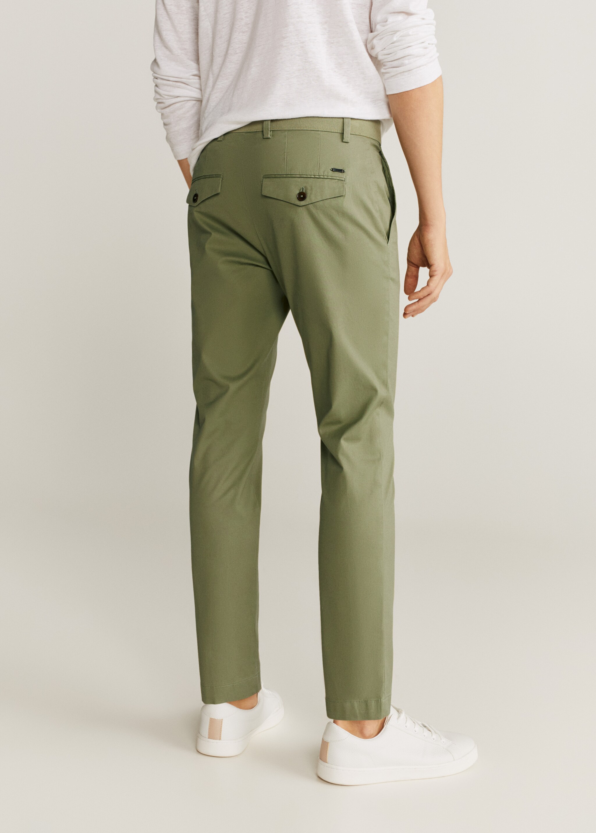 Pantalons tapered fit crop - Revers de l'article