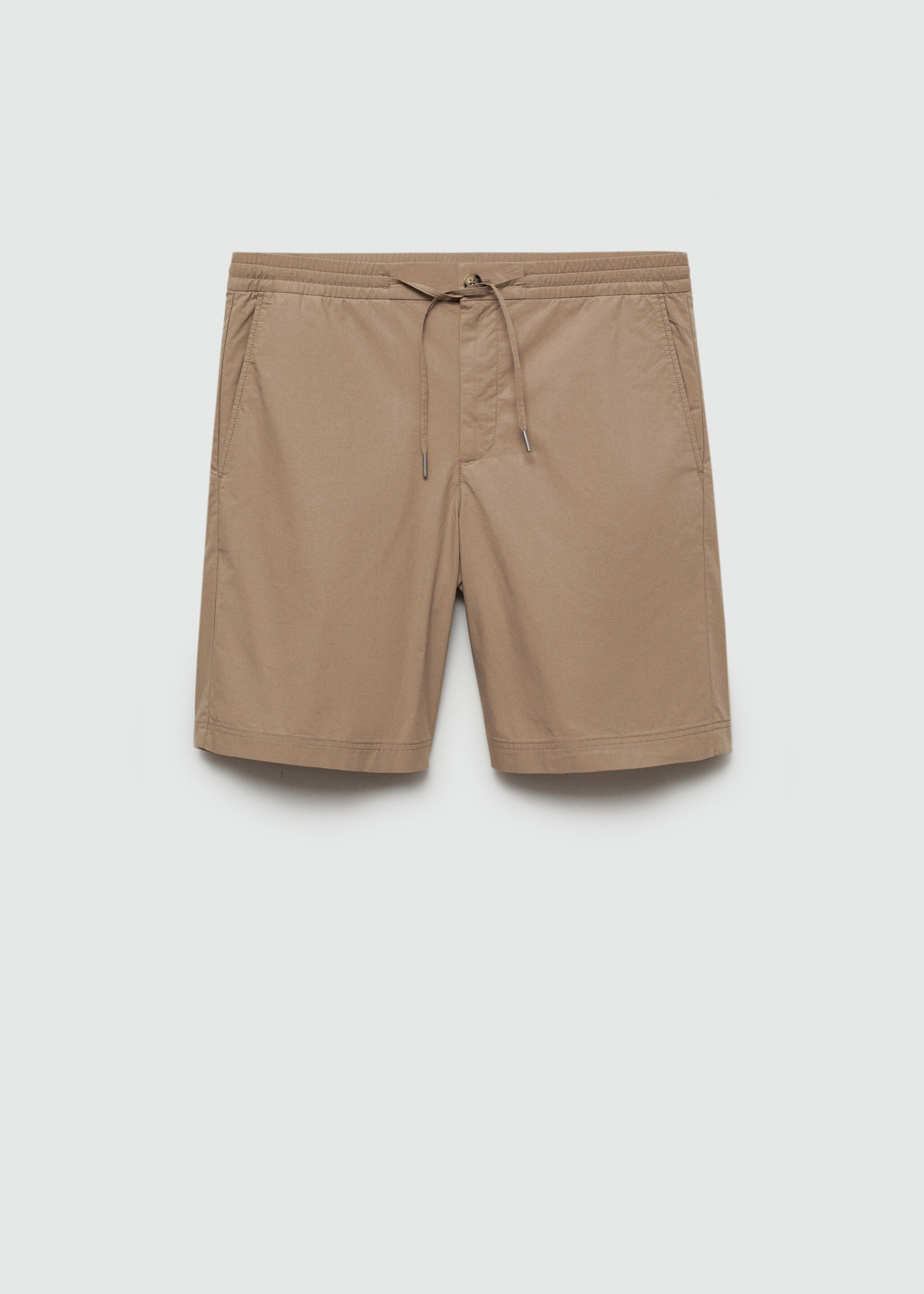 100% cotton bermuda shorts with drawstring - Article without model