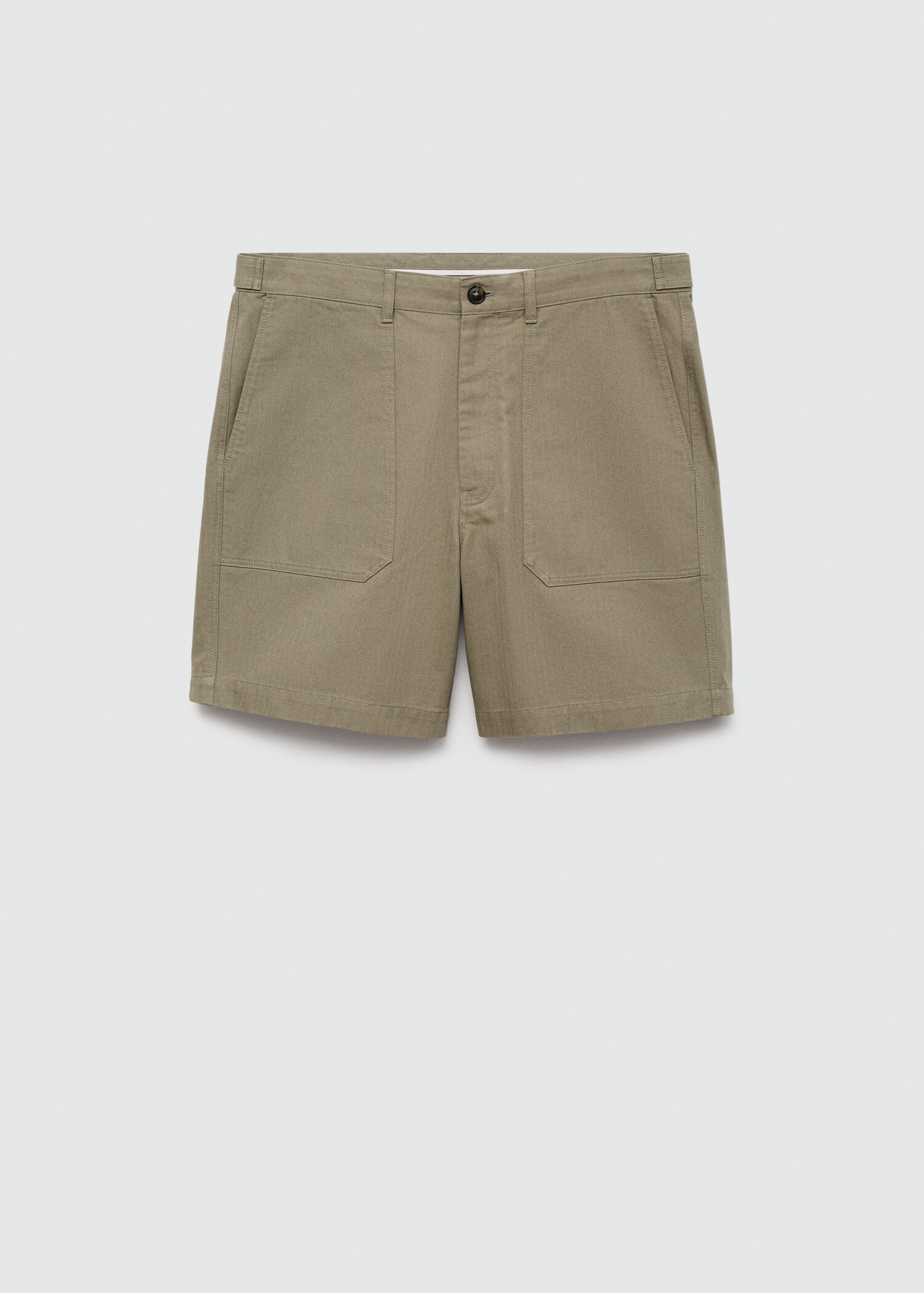 100% herringbone cotton bermuda shorts - Article without model