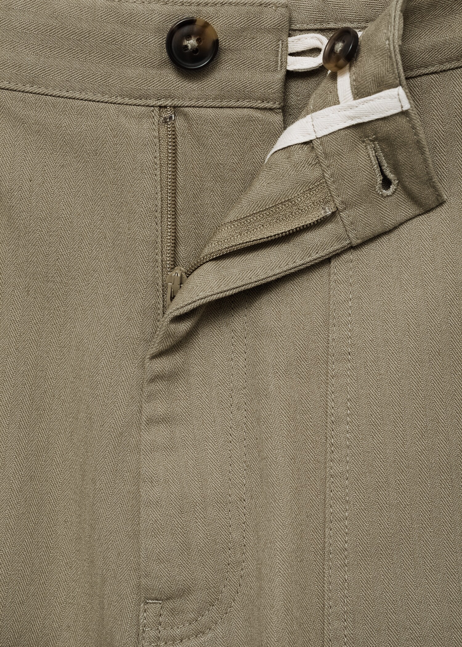 100% herringbone cotton bermuda shorts - Details of the article 8