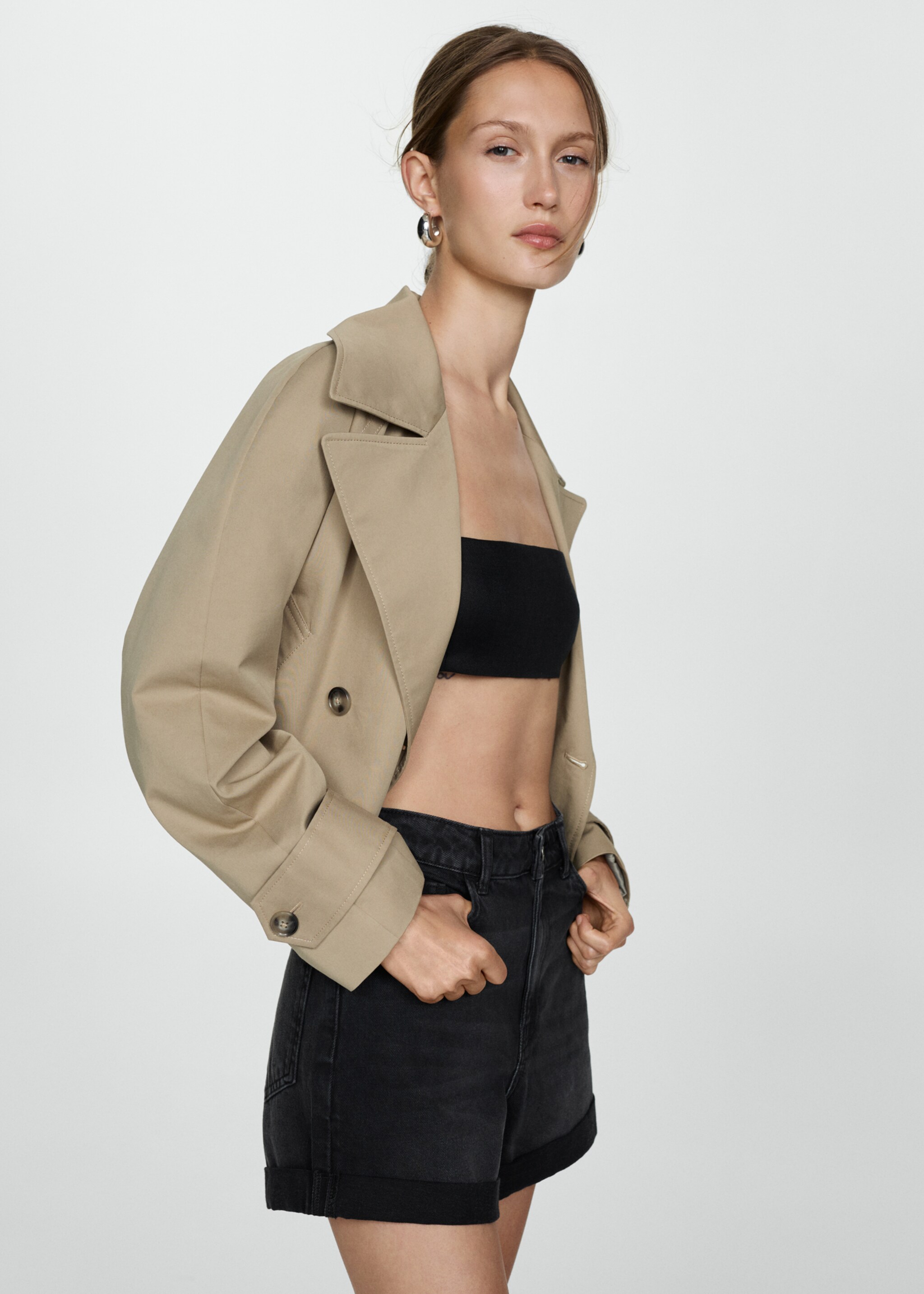 Short jean mom-fit - Plan moyen