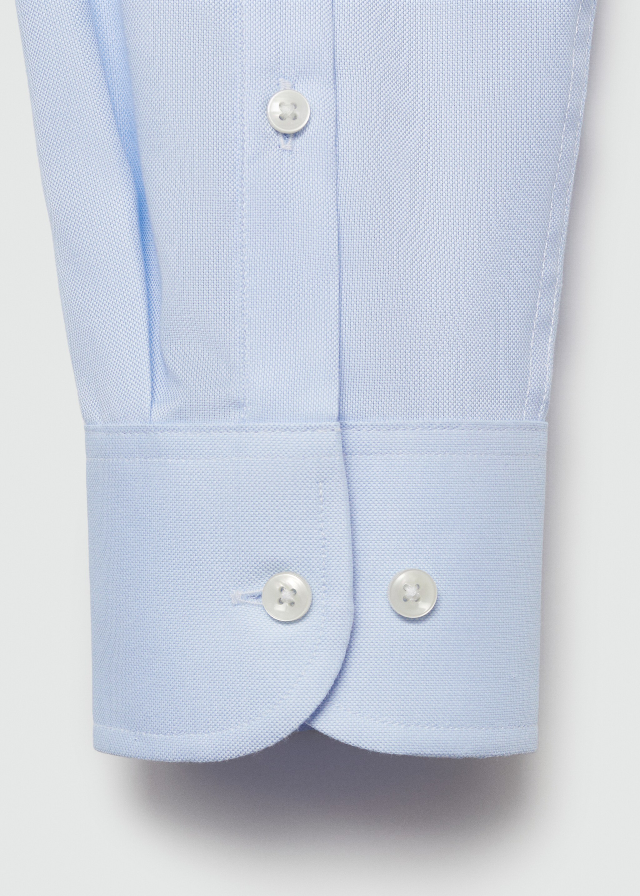 Cămașă costum slim fit structură - Detaliu al articolului 0, Albastru celest. Ref: 77040574-00.