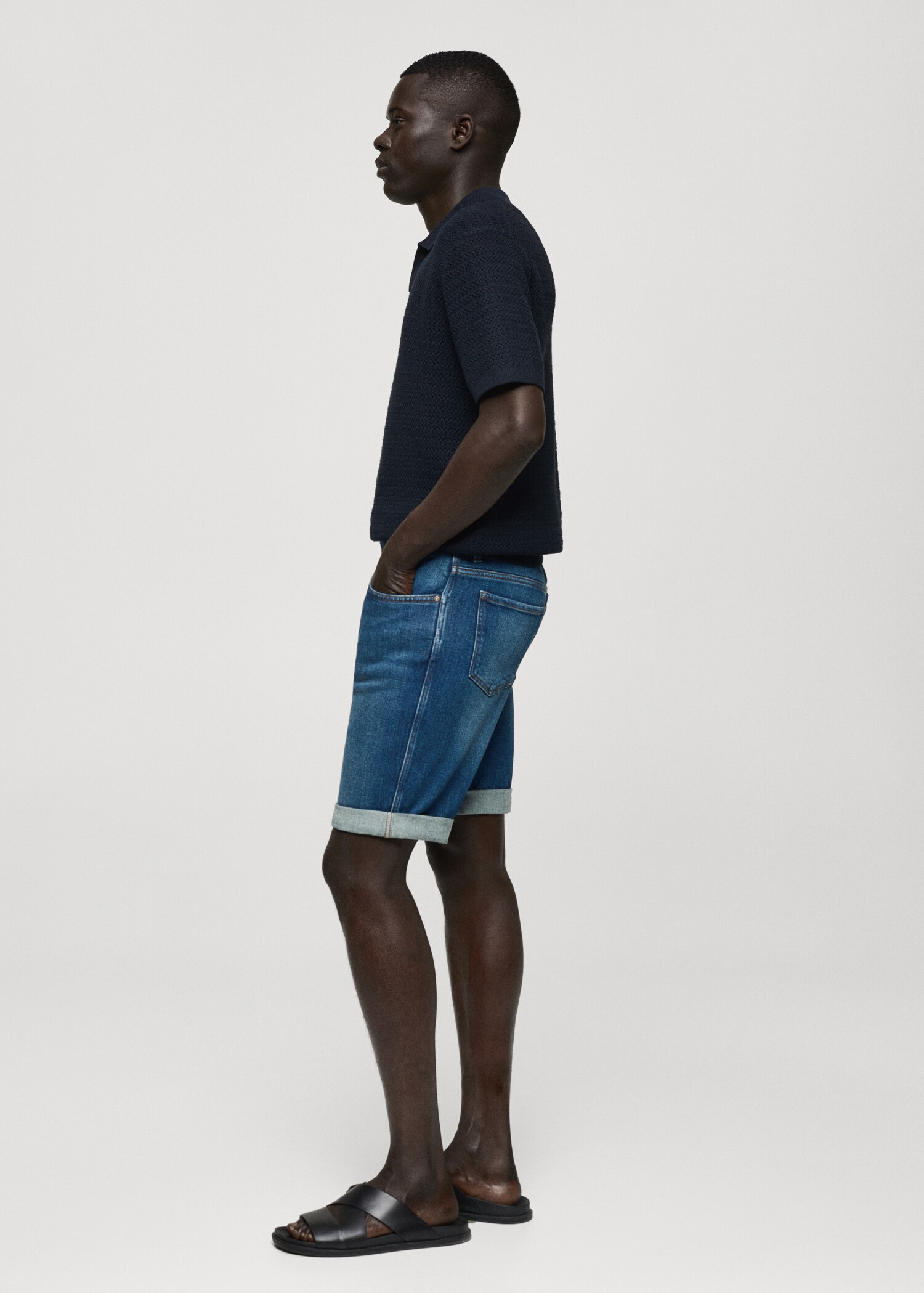 Slim Fit-Jeans-Bermudashorts - Detail des Artikels 2