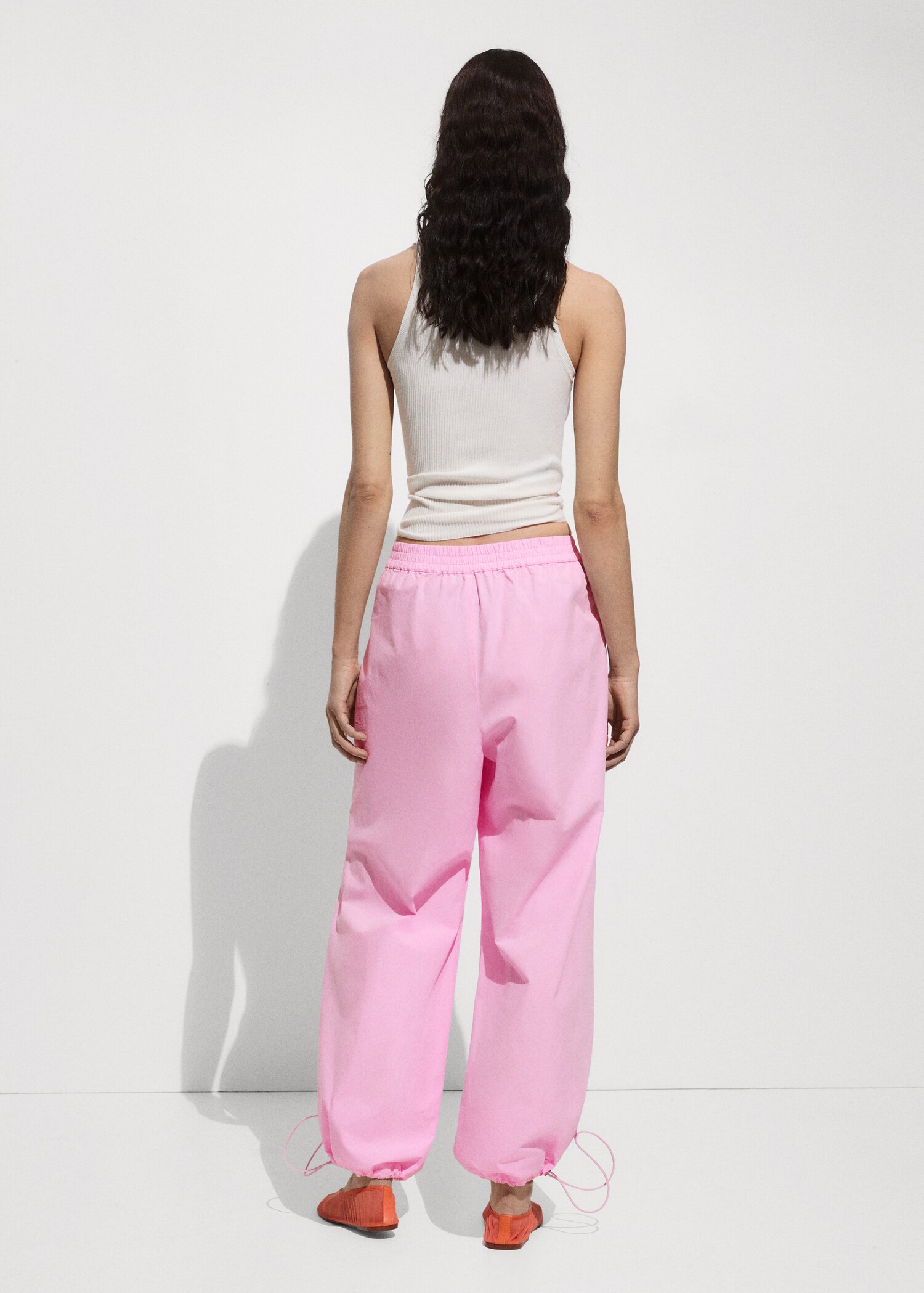 Pantalons cotó parachute - Revers de l'article