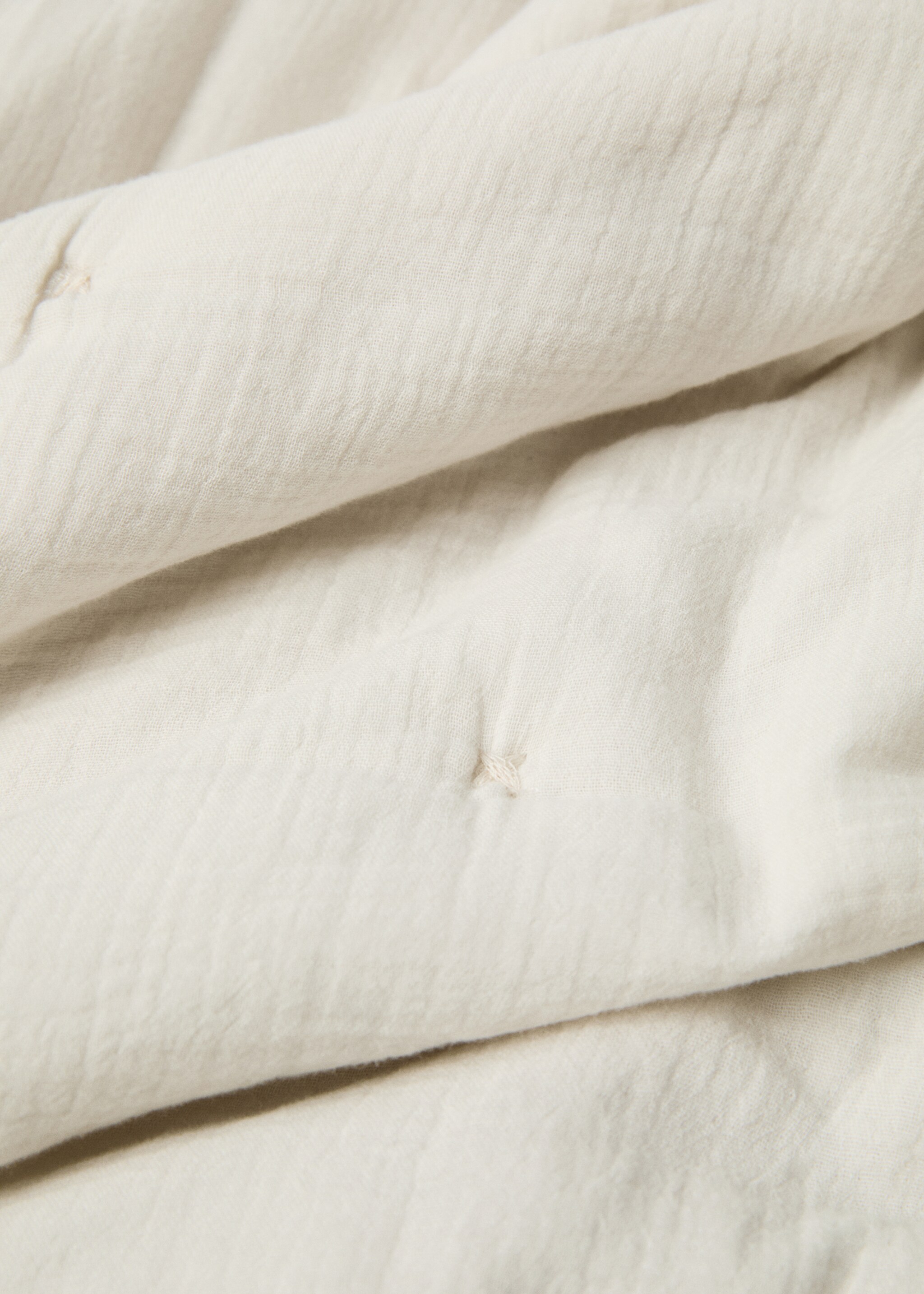 Edredó 100% cotó textura - Detall de l'article 2, Gris clar/pastel. Ref: 77040581-00.