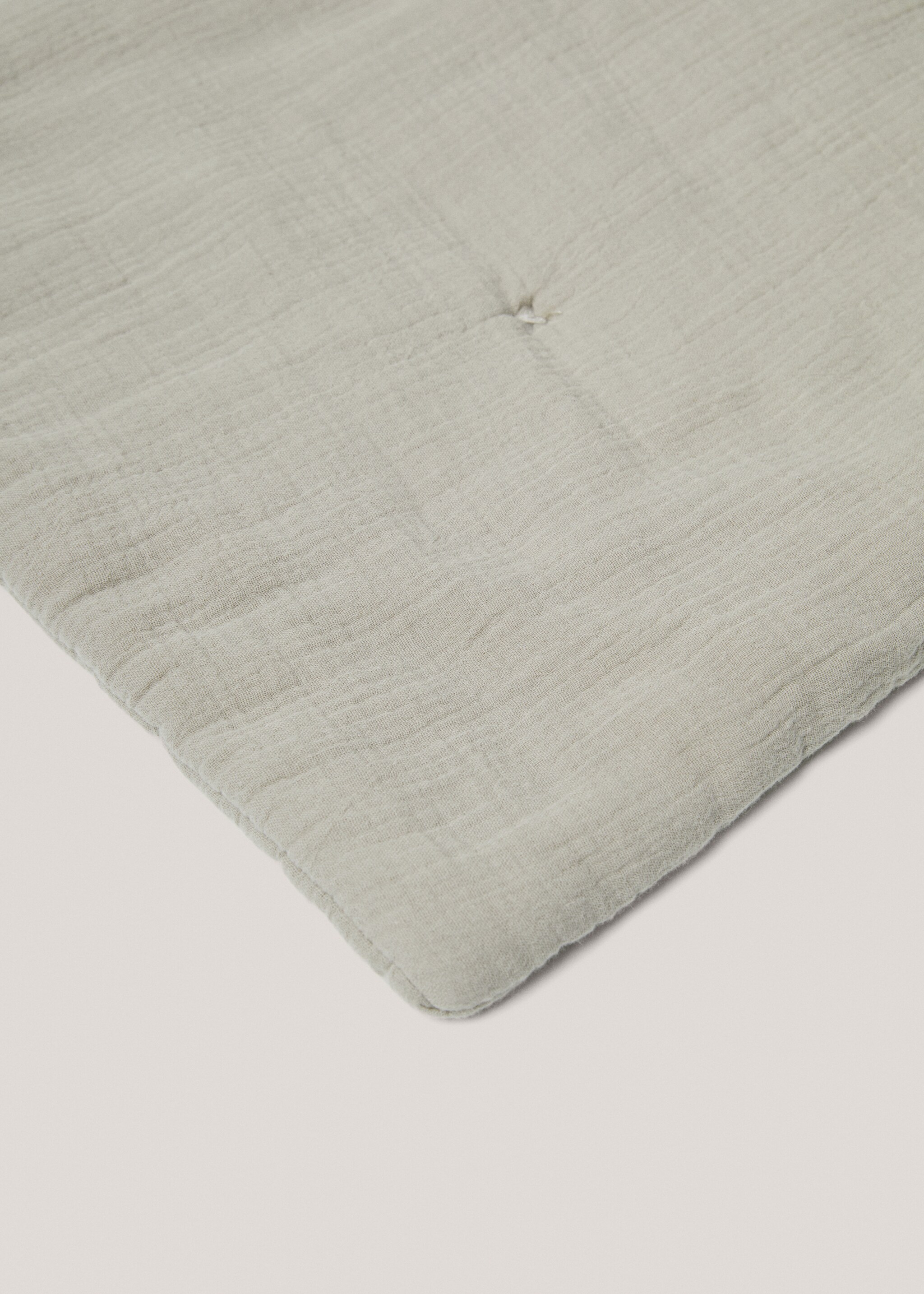 100% cotton textured quilt - Details of the article 2, Medium Brown. Ref: 77040581-00.