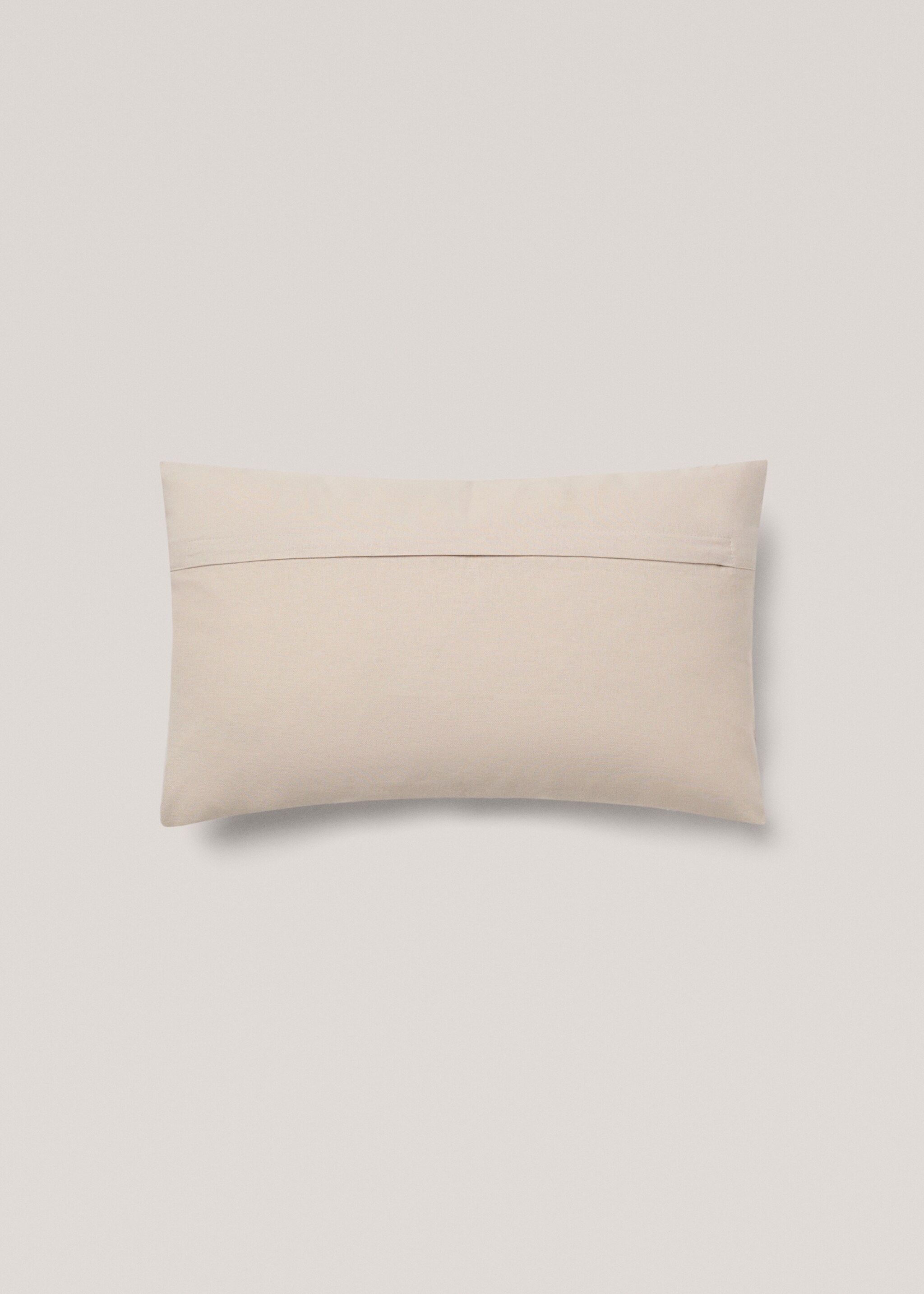 Kussenhoes met bloemetjesdessin 30x50 cm - Detail van het artikel 1, Gebroken wit. Ref: 77040582-00.