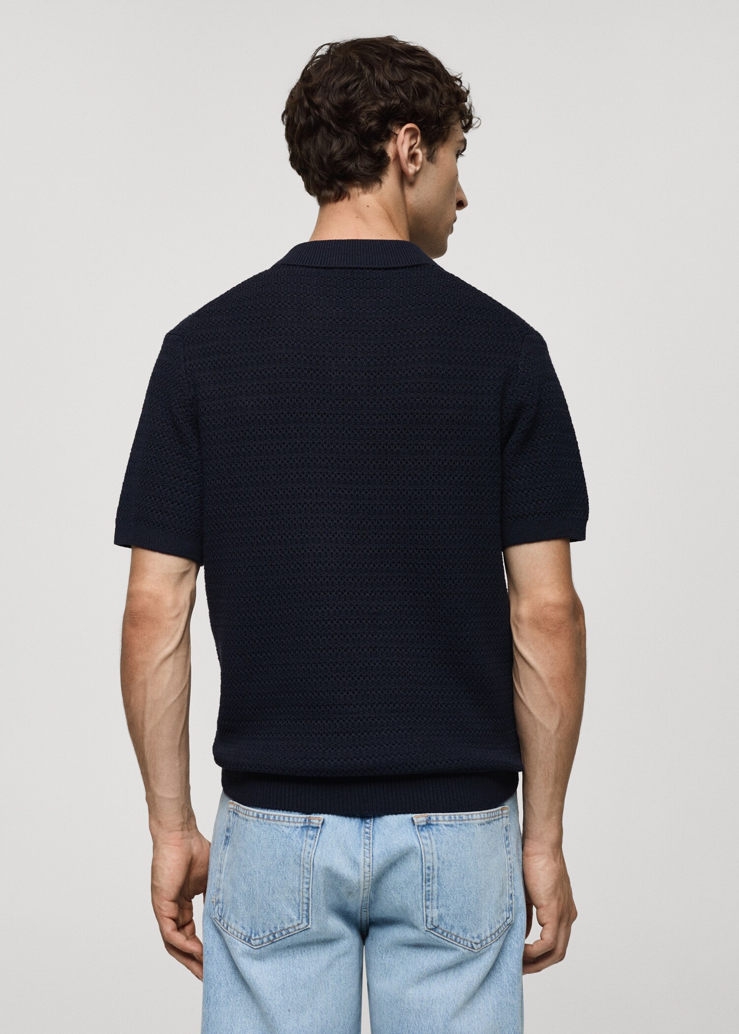 Polo maille torsadée - Verso de l’article