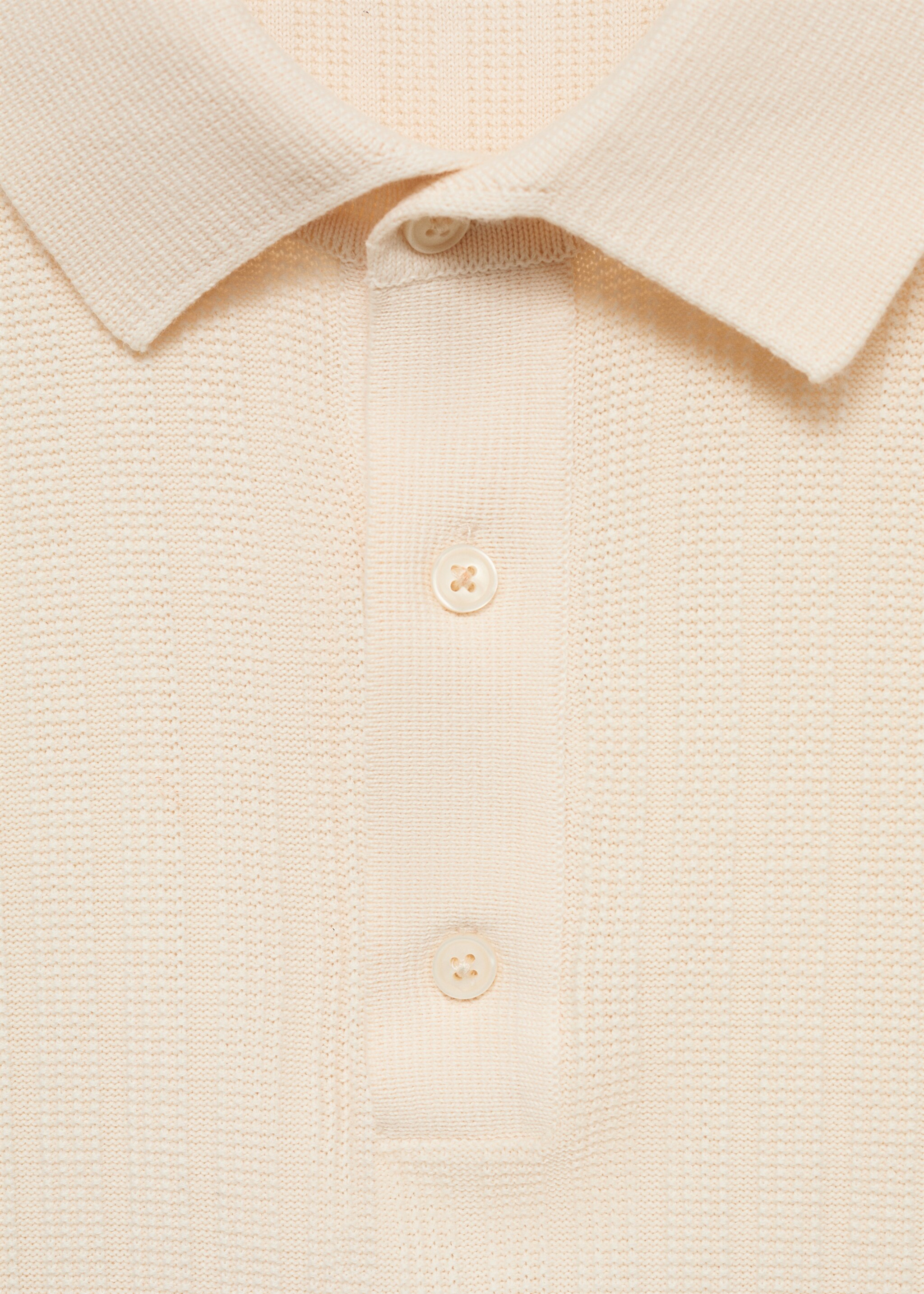 100% cotton micro-structure polo shirt - Details of the article 8