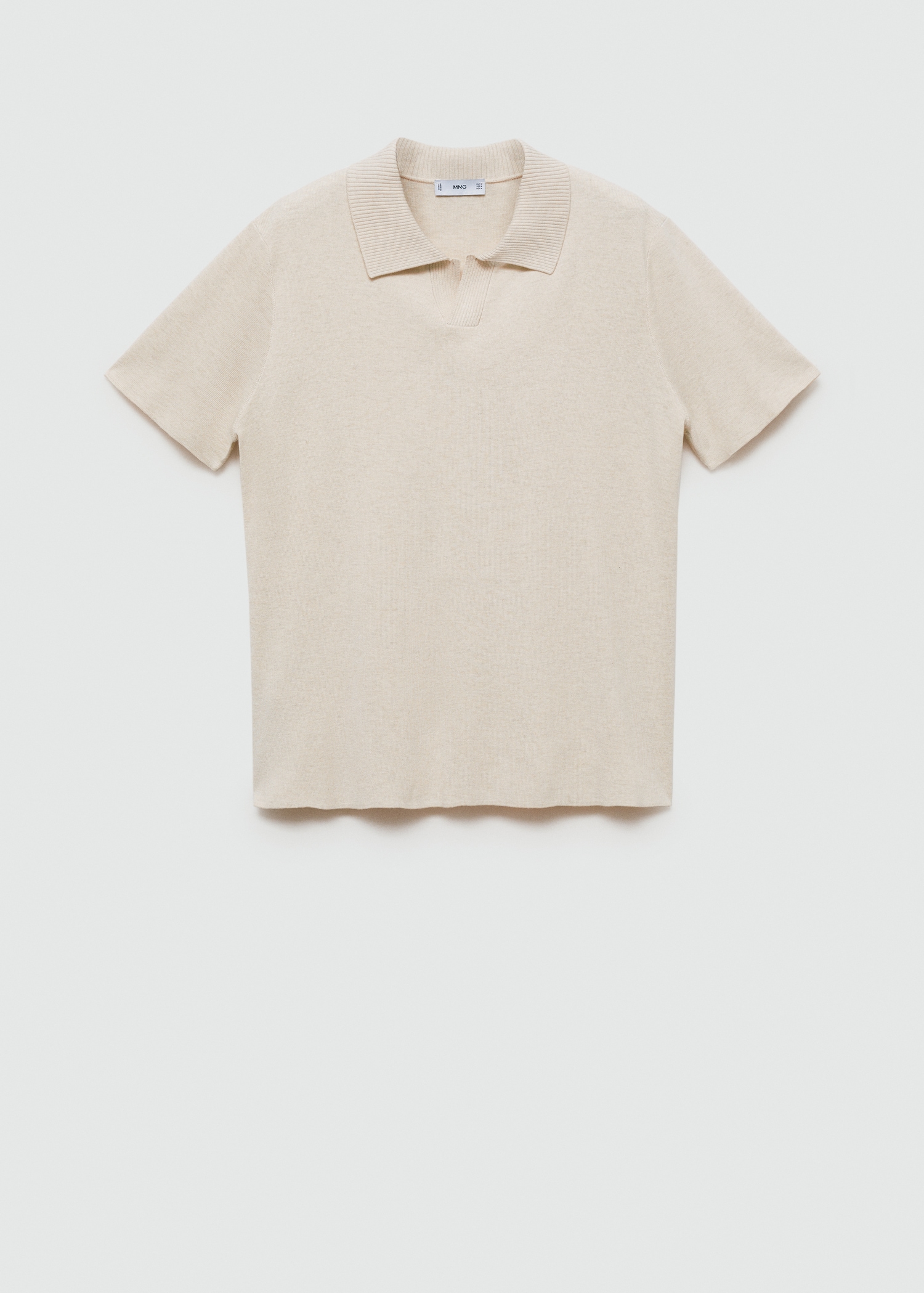Polo maille coton texturé - Article sans modèle