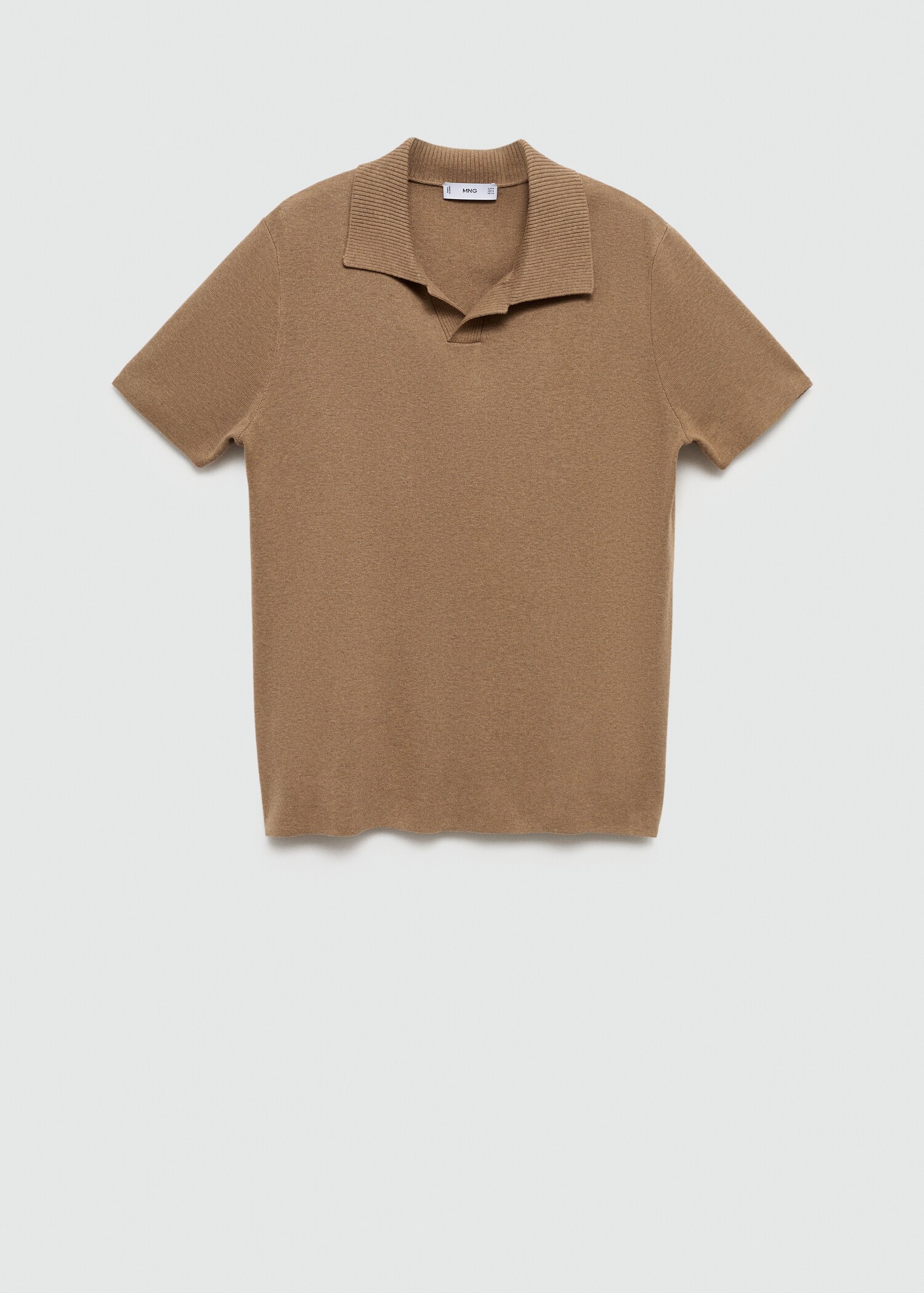 Polo maille coton texturé - Article sans modèle