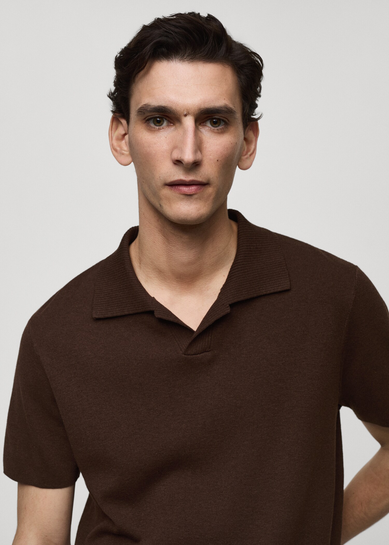 Polo maille coton texturé - Détail de l'article 1