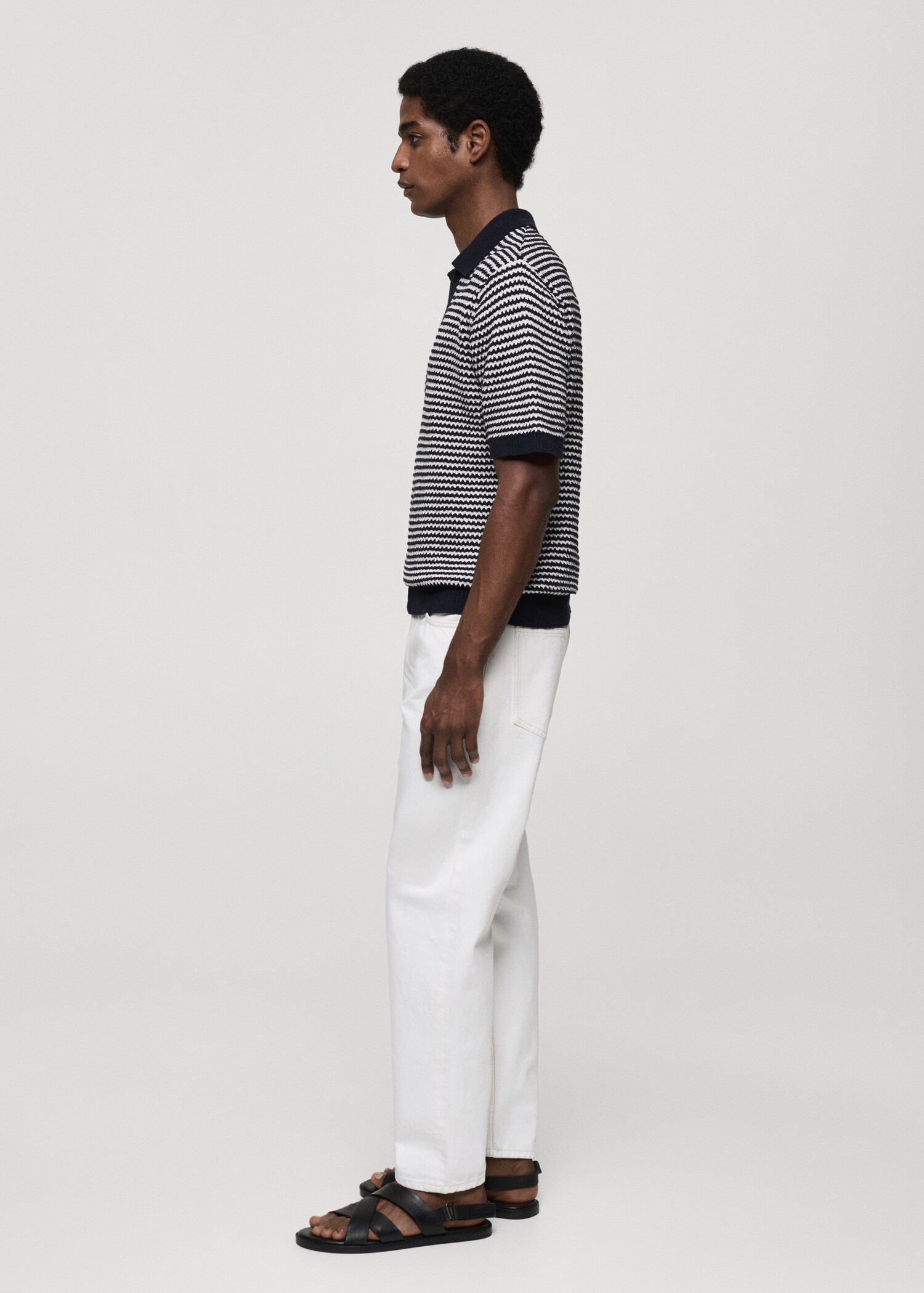 Polo punt ratlles coll contrast - Detall de l'article 2