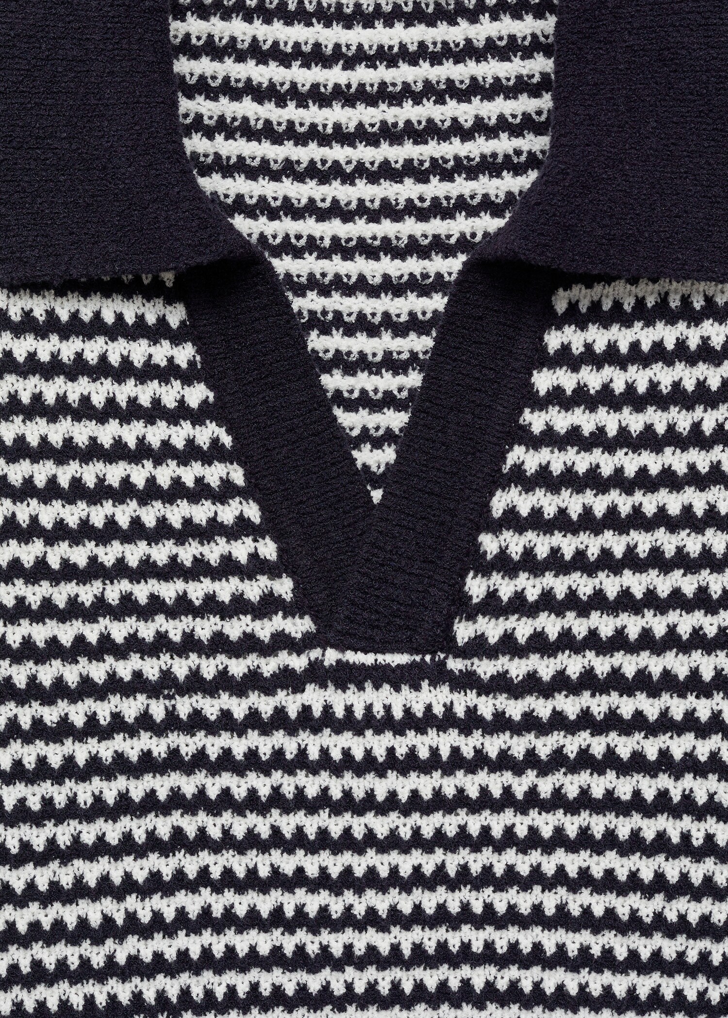 Polo punt ratlles coll contrast - Detall de l'article 8