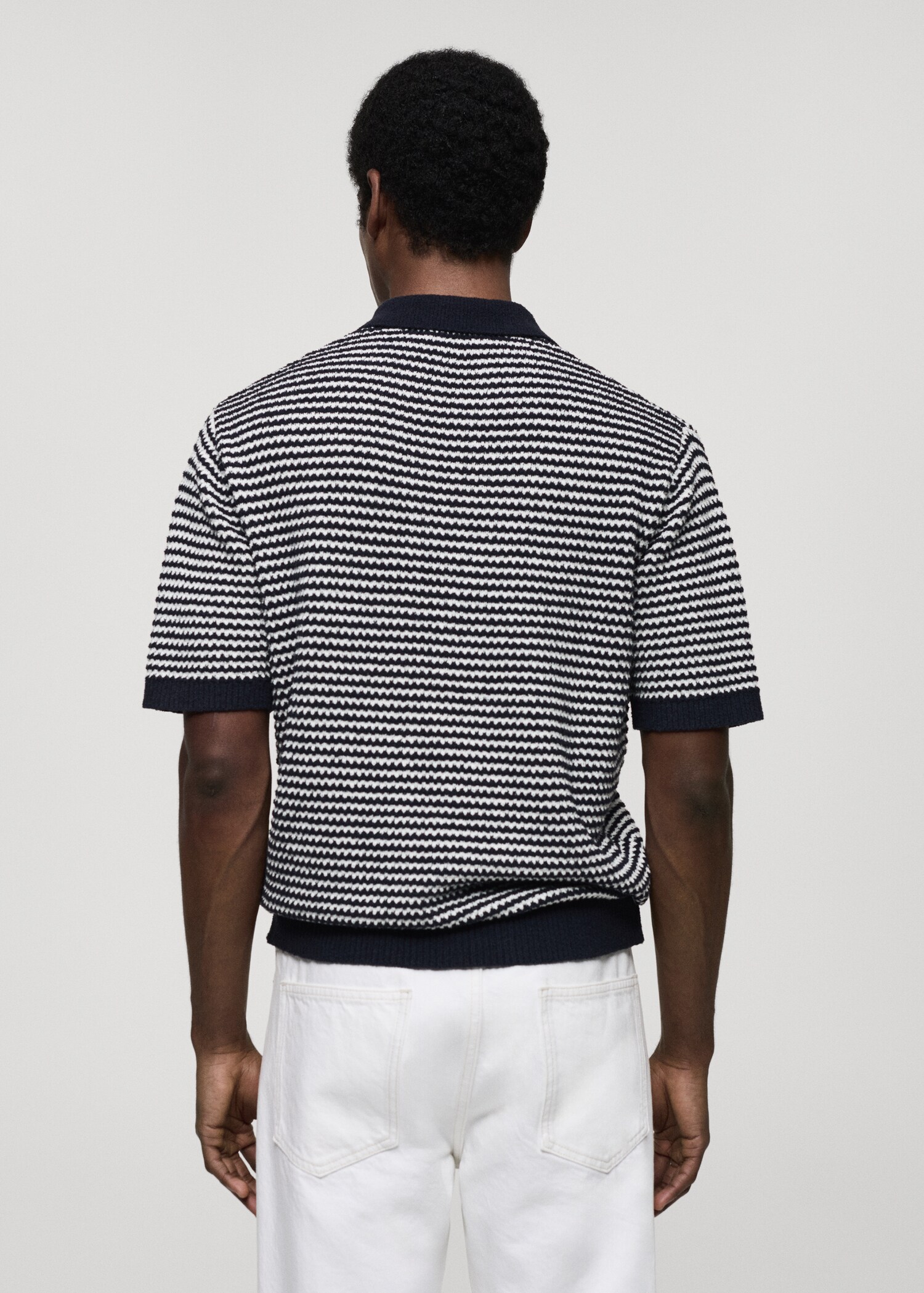 Polo punt ratlles coll contrast - Revers de l'article