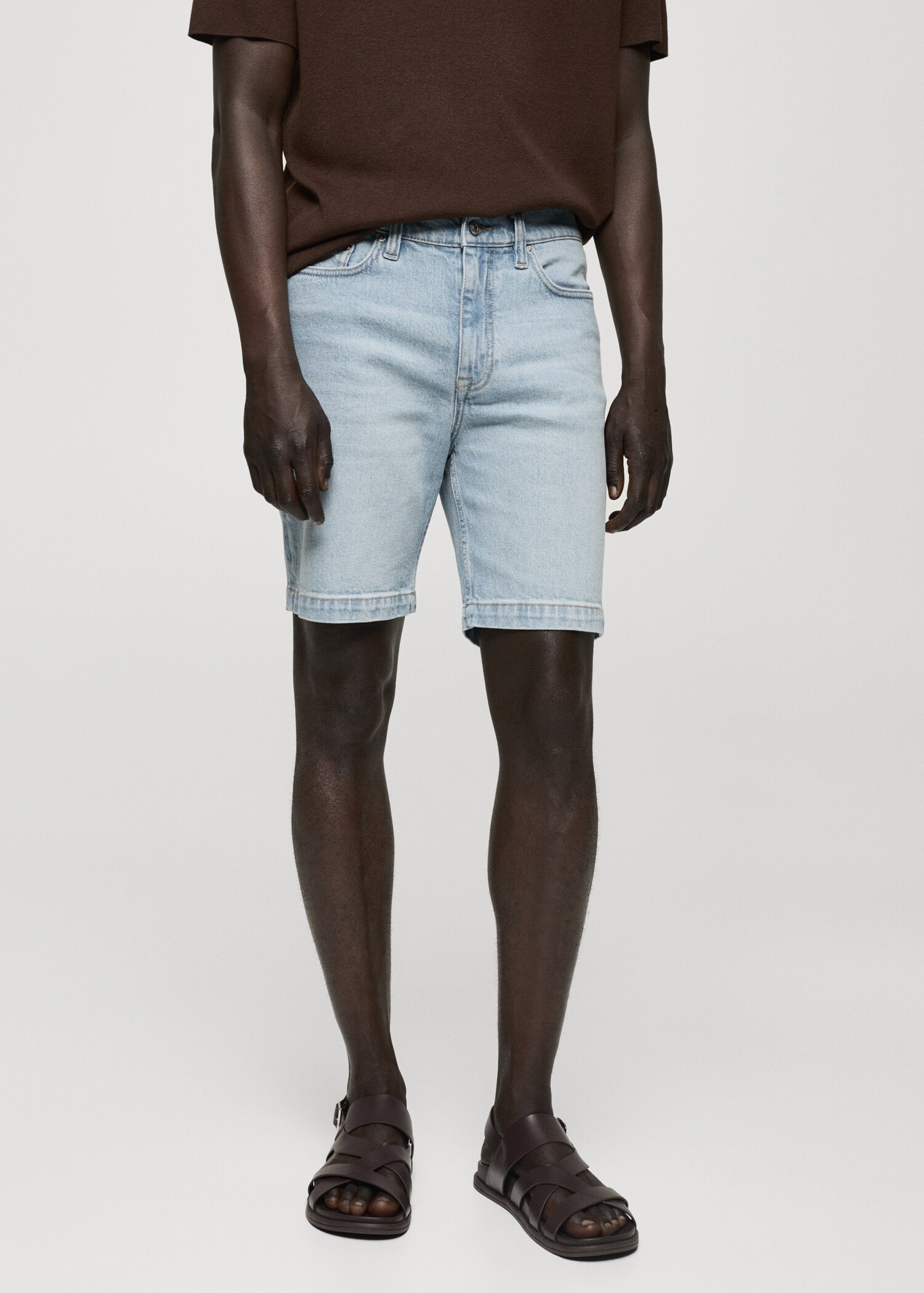 Bermuda jean regular fit - Plan moyen
