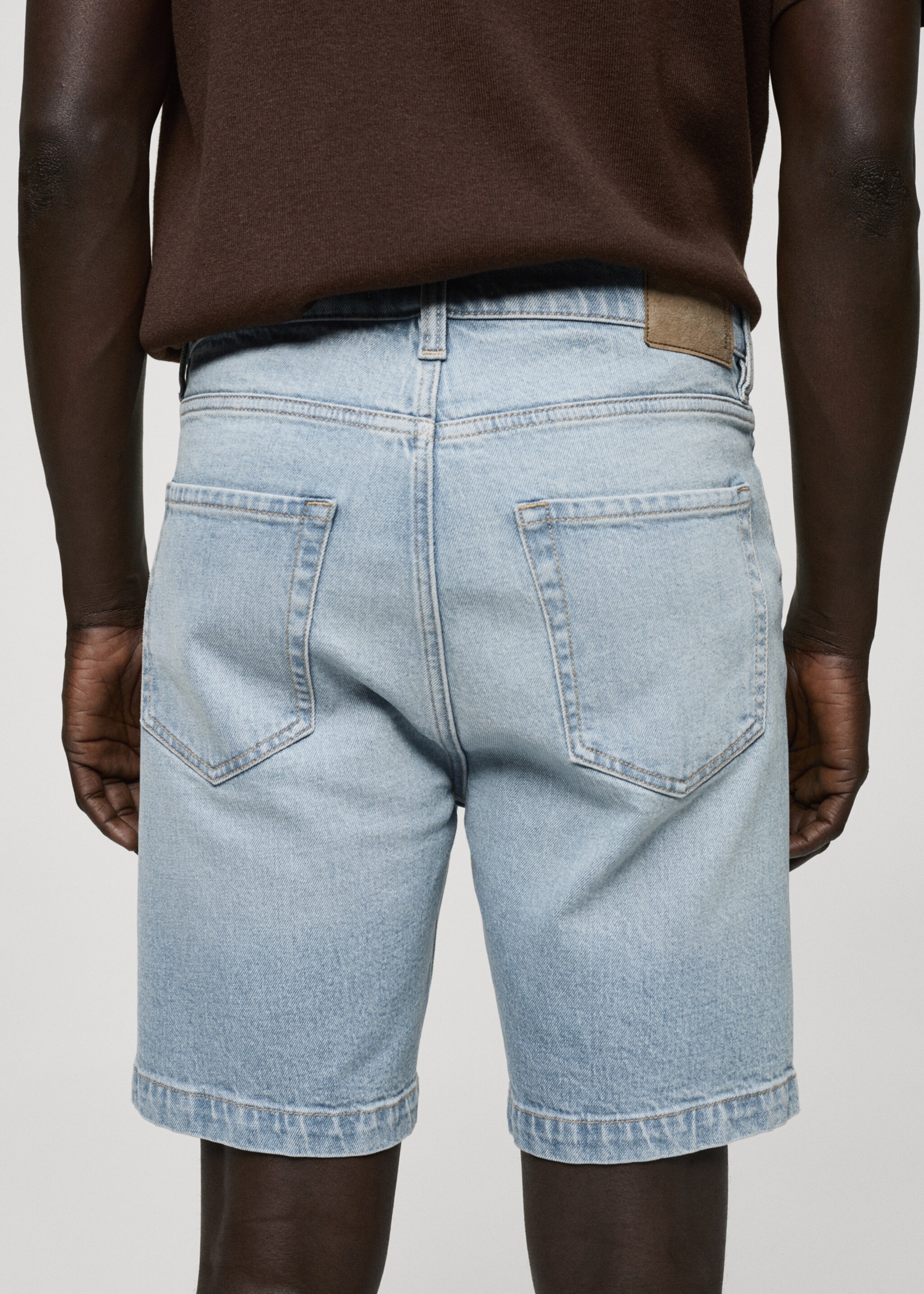 Regular-fit denim bermuda shorts - Details of the article 6