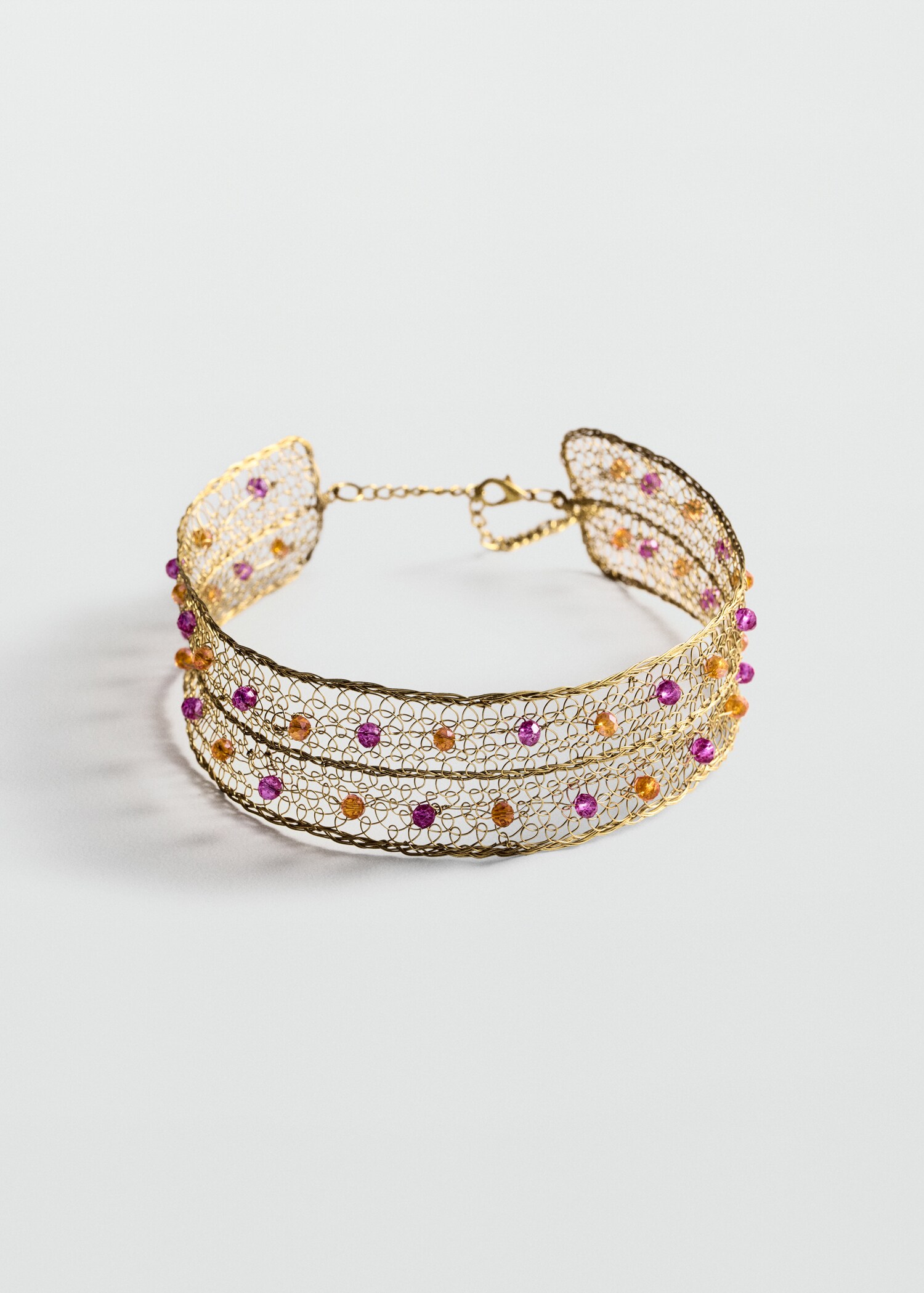 Choker malla metálica cristales - Artículo sin modelo