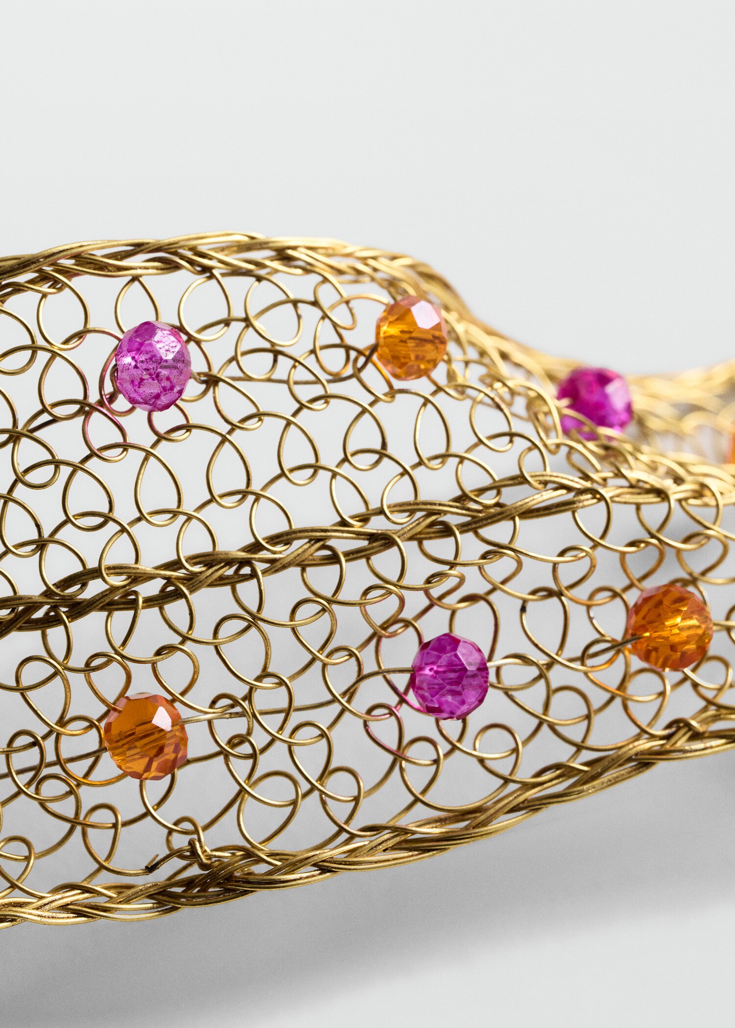 Choker malla metálica cristales - Detalle del artículo 1