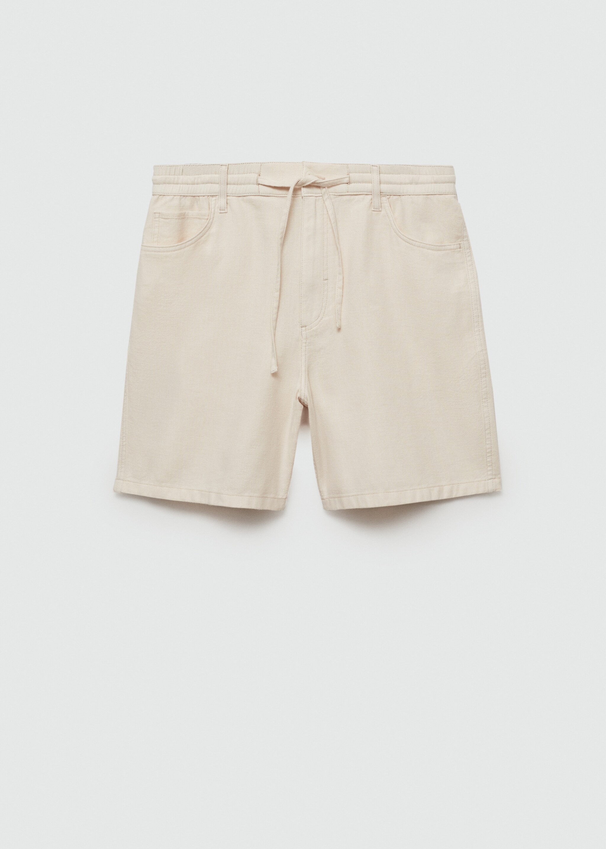 Cotton shorts with drawstring - Article without model