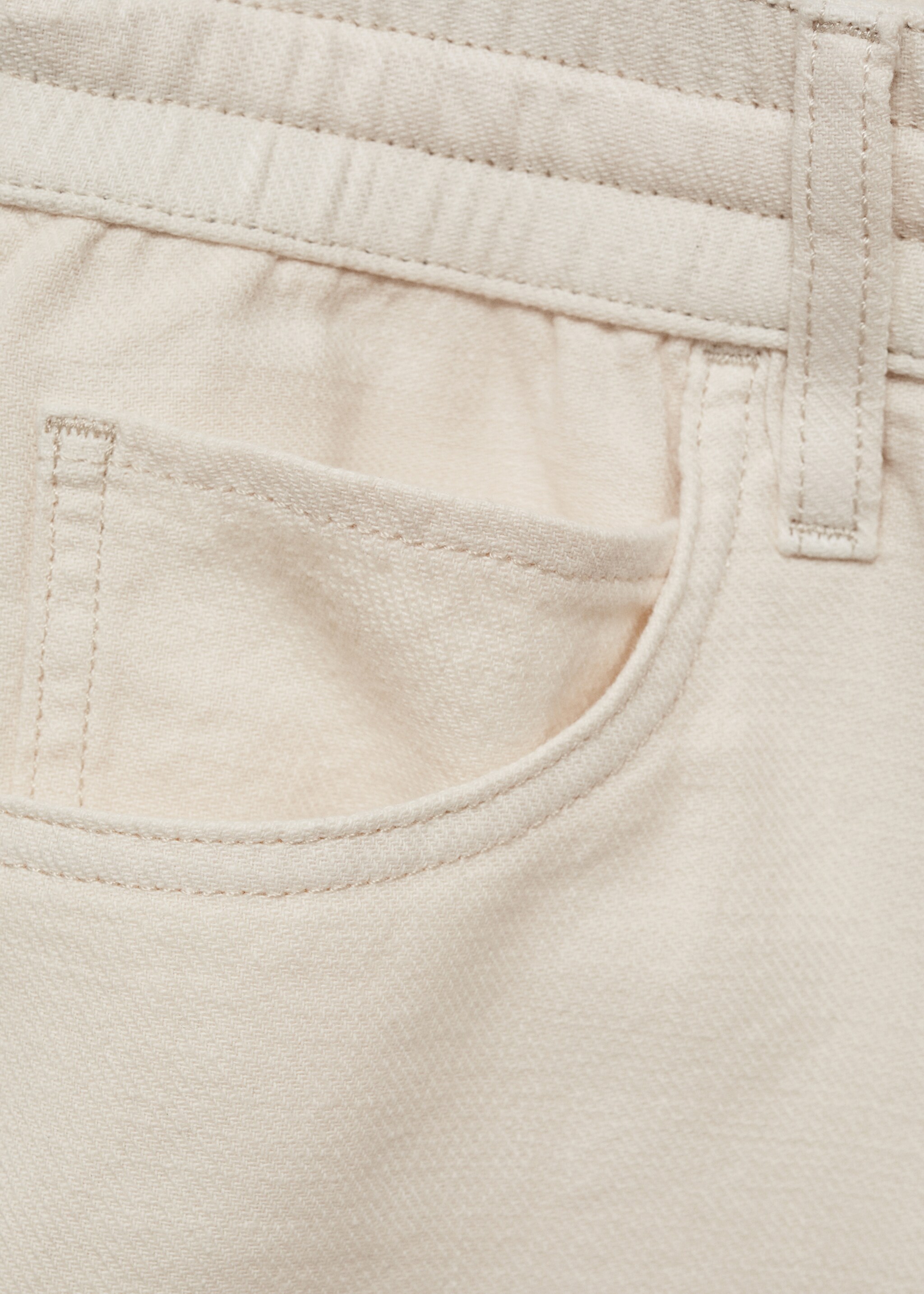 Cotton shorts with drawstring - Details of the article 0