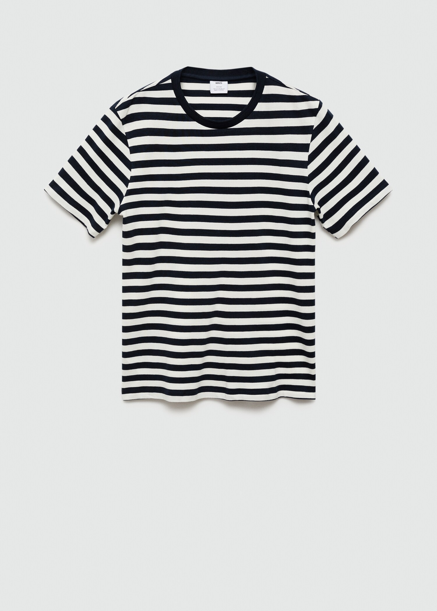 100% cotton regular-fit striped t-shirt - Article without model
