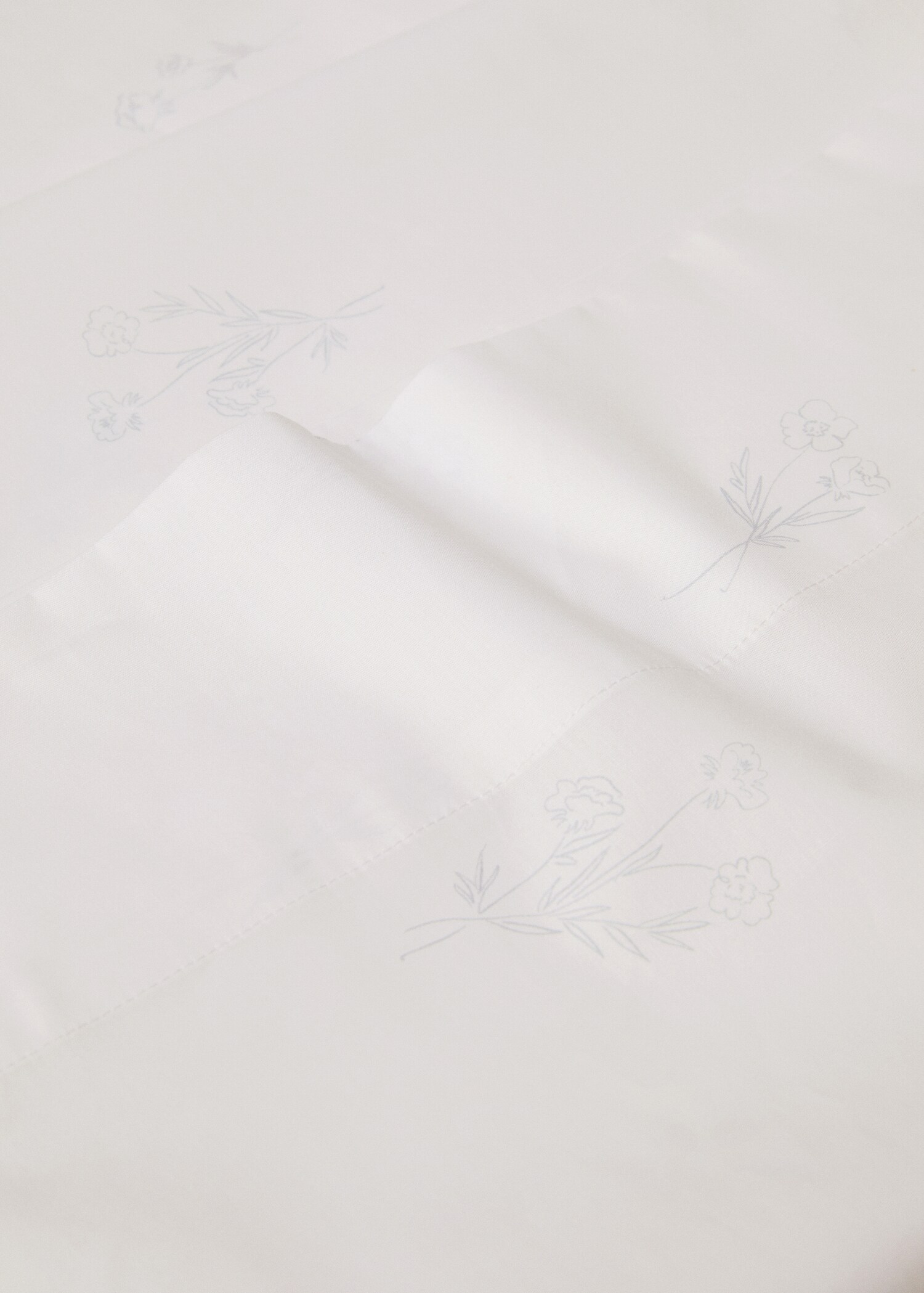 Geblümter Kopfkissenbezug 45 x 110 cm - Detail des Artikels 1
