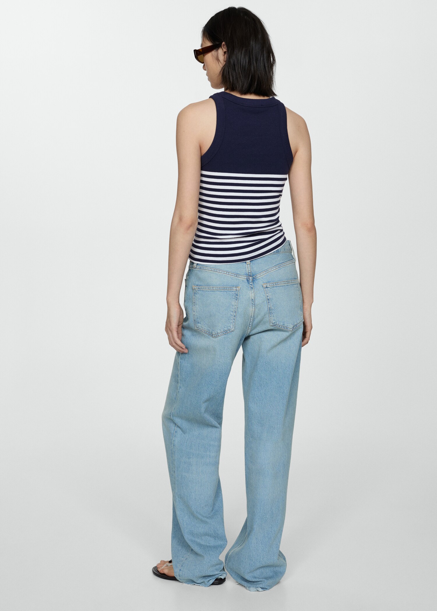 Stripe-print top - Reverse of the article