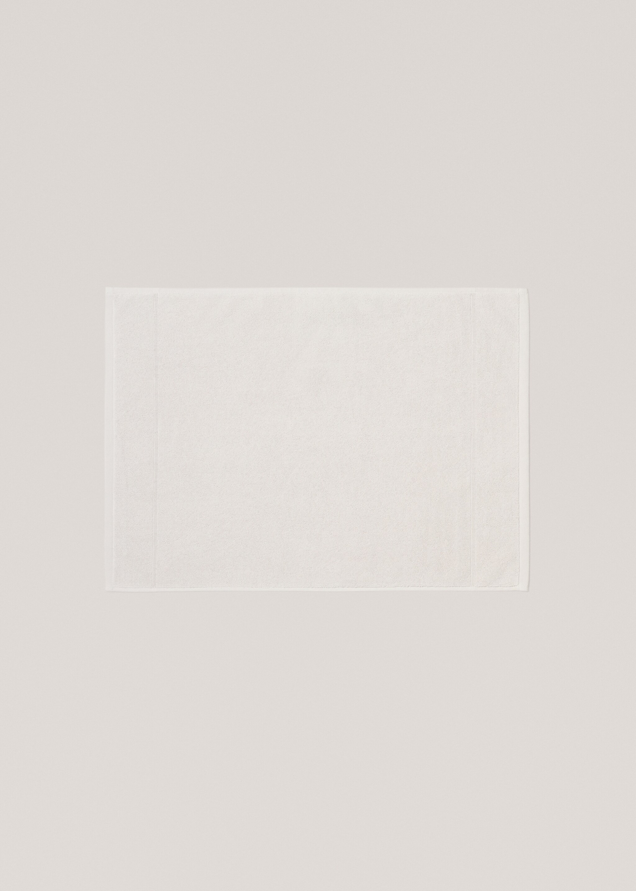 Cotton bath mat - Article without model, Grey. Ref: 77040634-00.