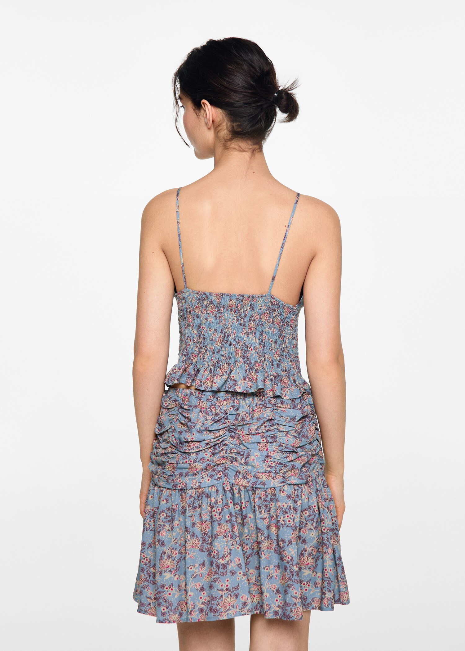 Falda estampado floral - Reverso del artículo
