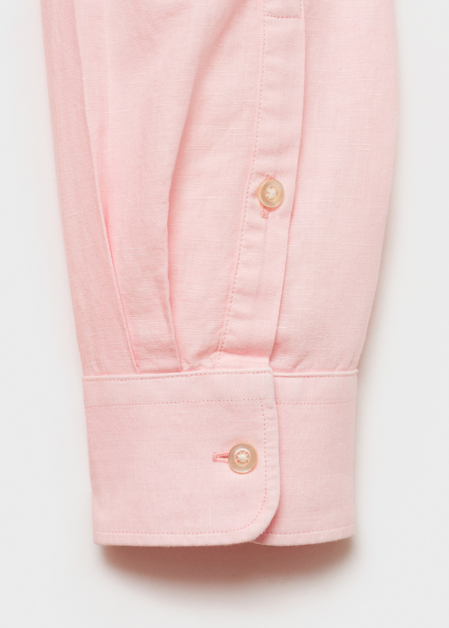 Classic-fit linen-blend shirt - Details of the article 0