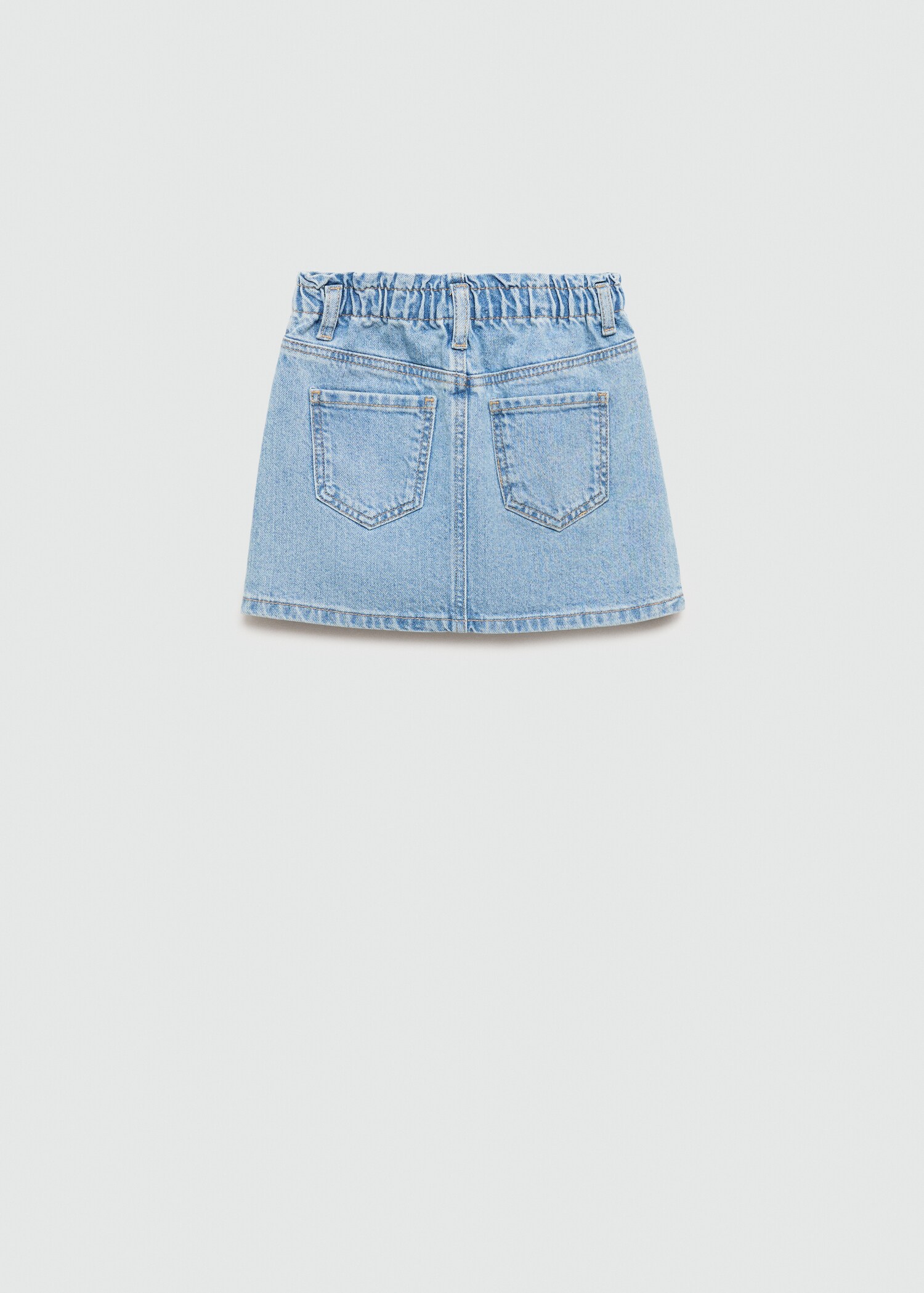 Denim paperbag rok - Achterkant van het artikel